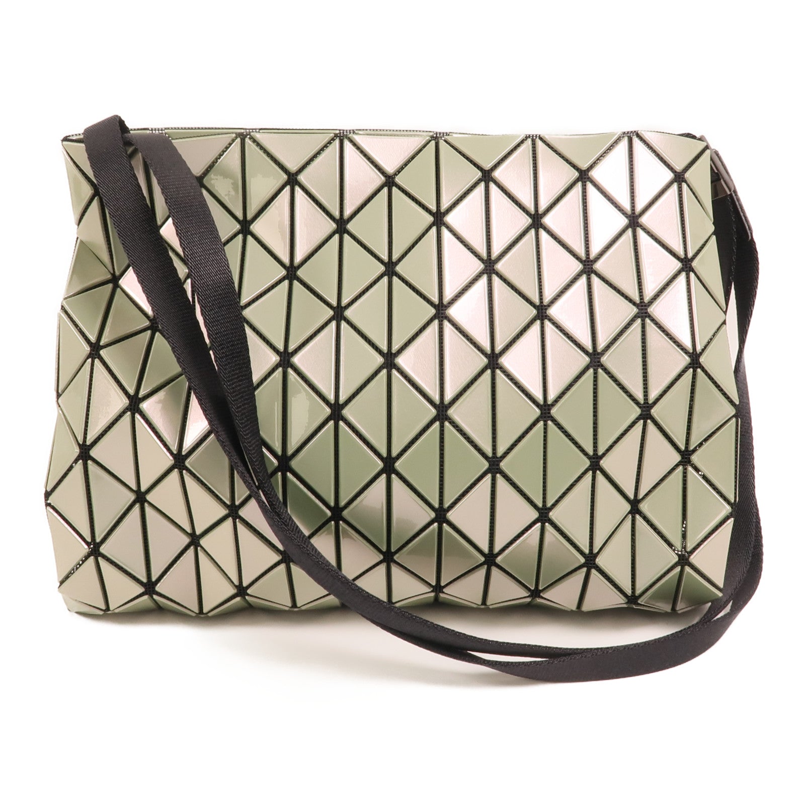 BAO BAO ISSEYMIYAKE PVC Shoulder Bag銀扣肩背袋