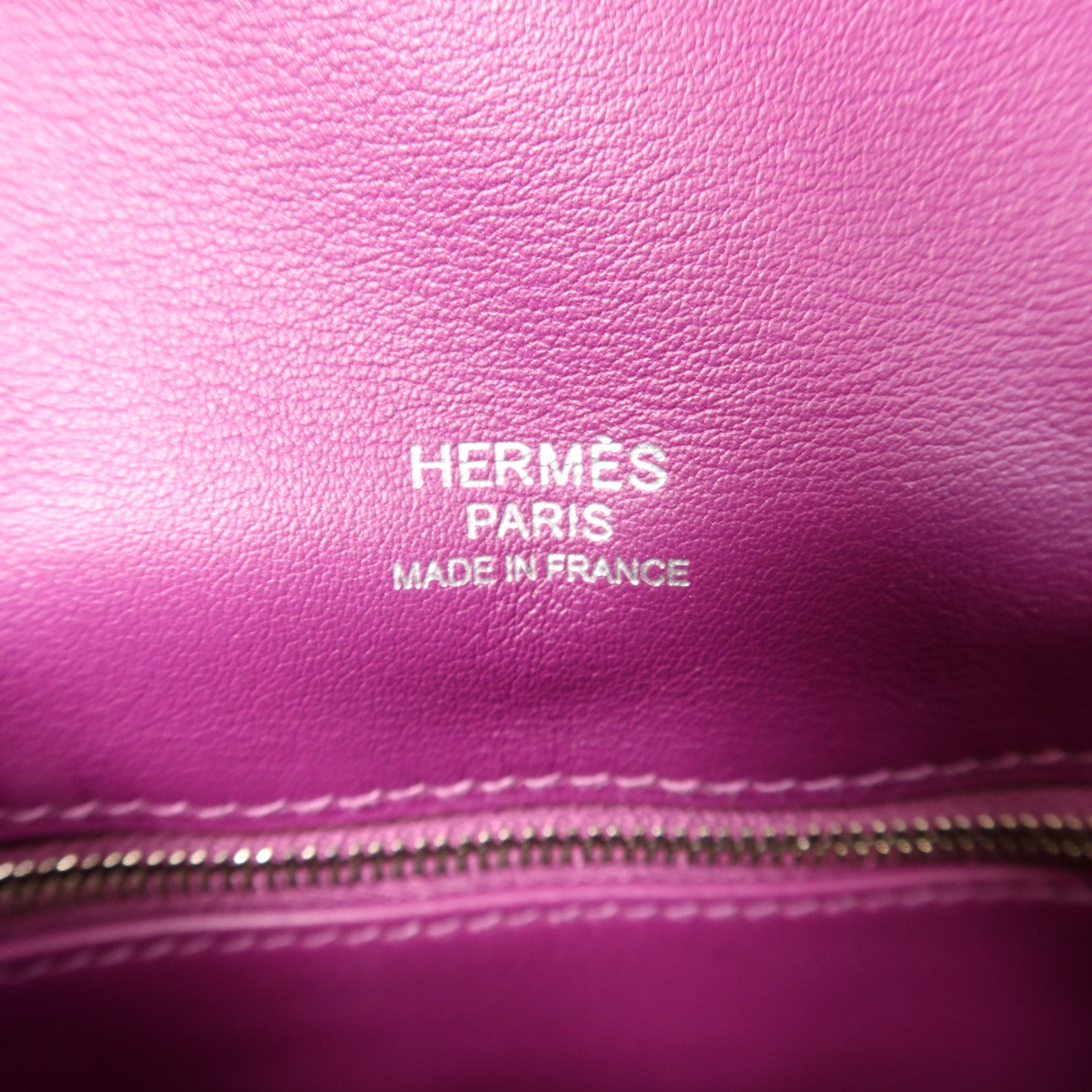 HERMES Swift皮革Berline 21 Mini銀扣肩背袋Anemone