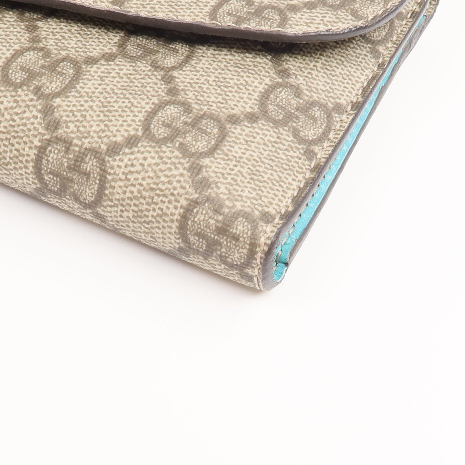GUCCI 塗層帆布Long Wallet金扣長錢包