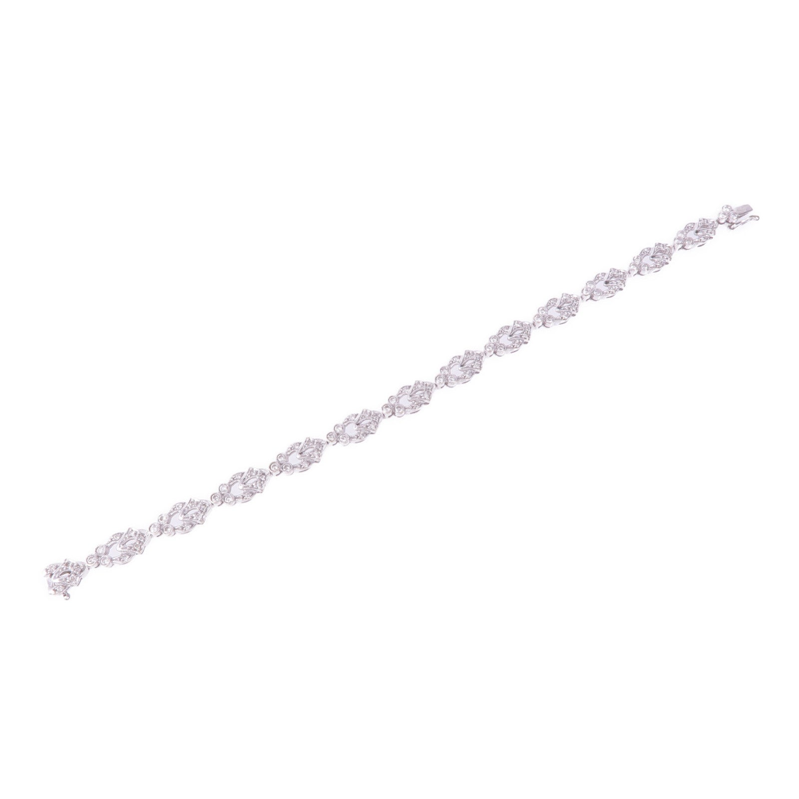 JEWELRY 18K白金Diamond Bracelet鑽石手鏈