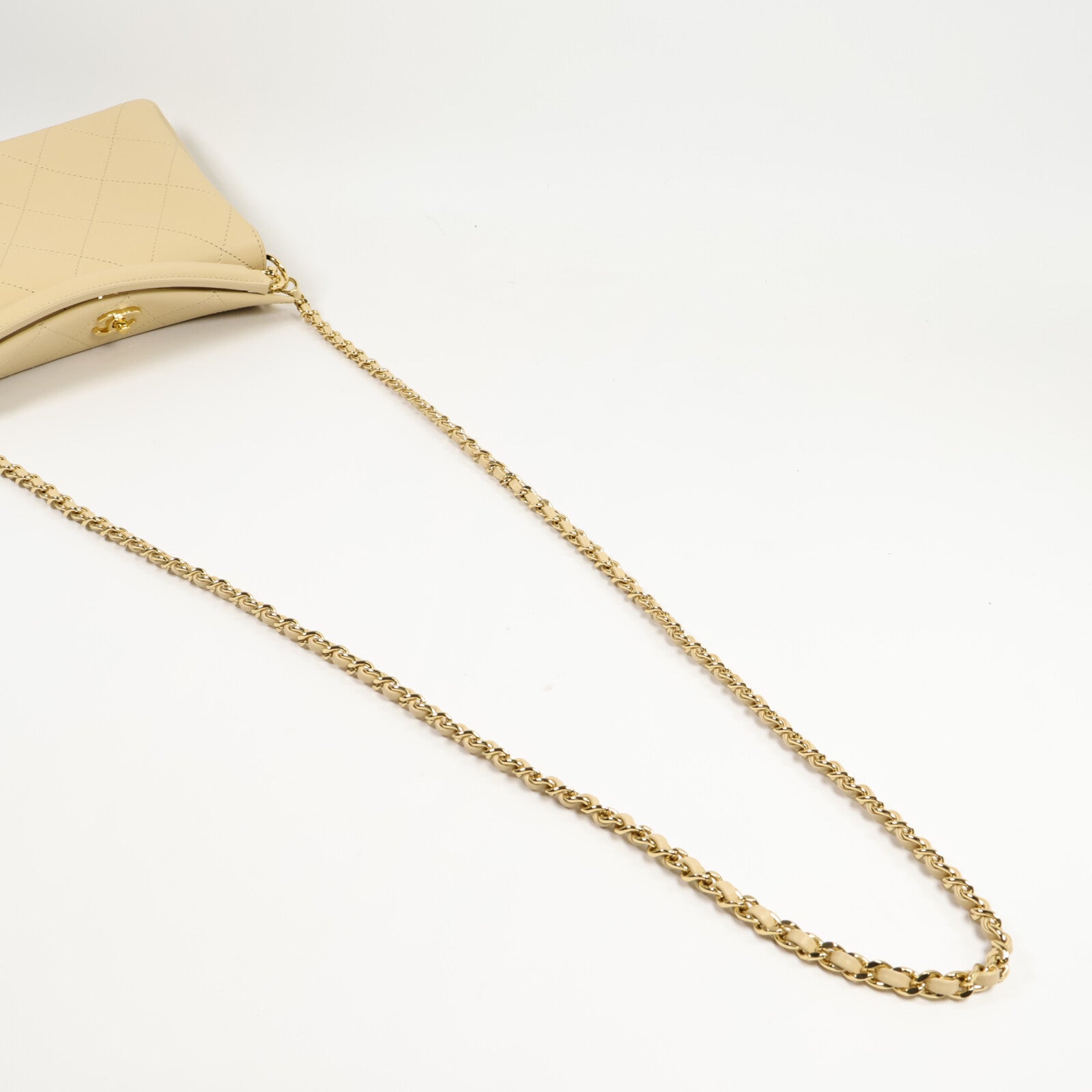 CHANEL 牛皮皮革Chain Shoulder Bag鏈帶手挽肩背兩用袋