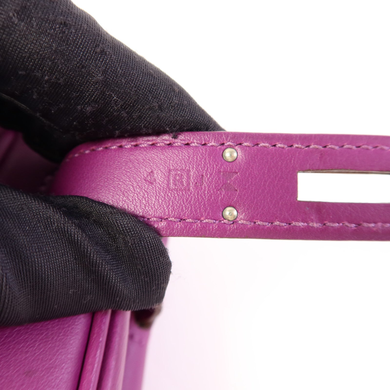 HERMES Swift皮革Berline 21 Mini銀扣肩背袋Anemone