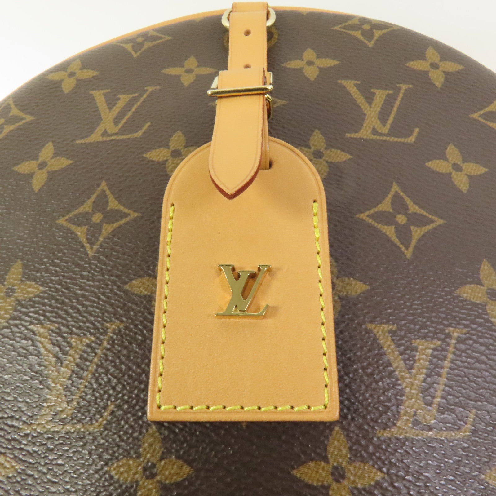 LOUIS VUITTON 【激減優惠】Monogram Boite Chapeau Souple金扣肩背袋棕色