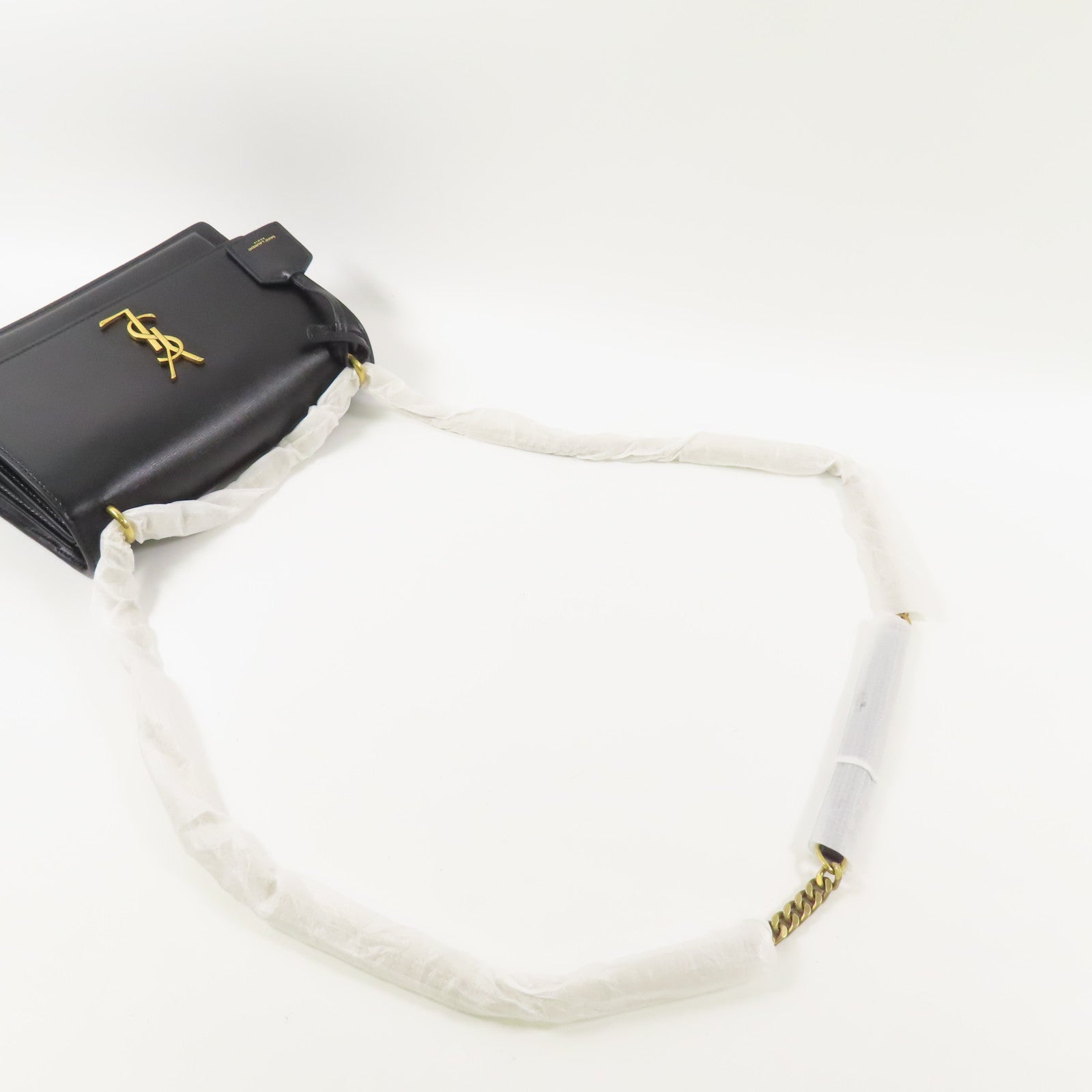 SAINT LAURENT 【激減優惠】牛皮皮革Sunset Medium金扣鏈帶肩背袋