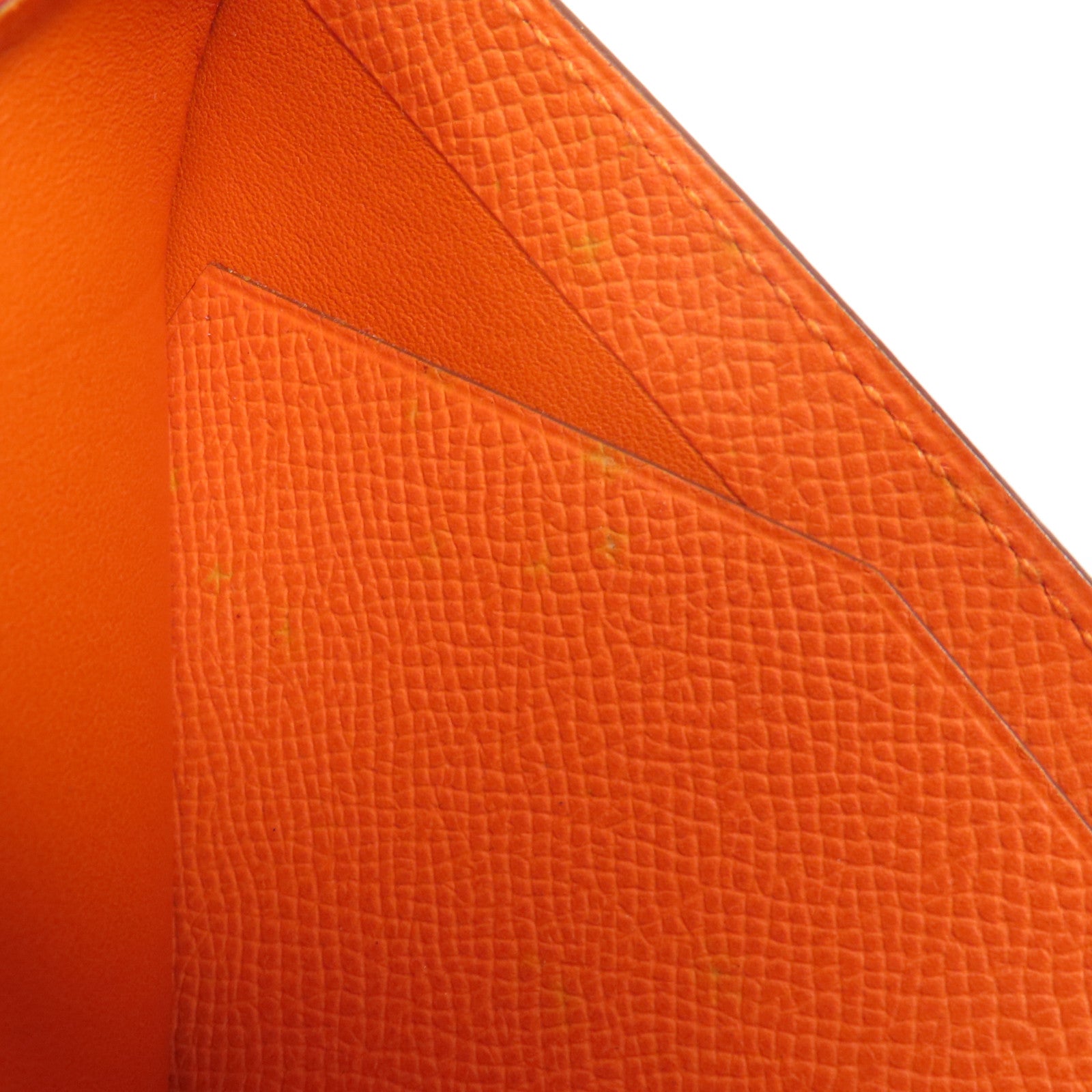 HERMES Epsom皮革Wallet錢包Orange