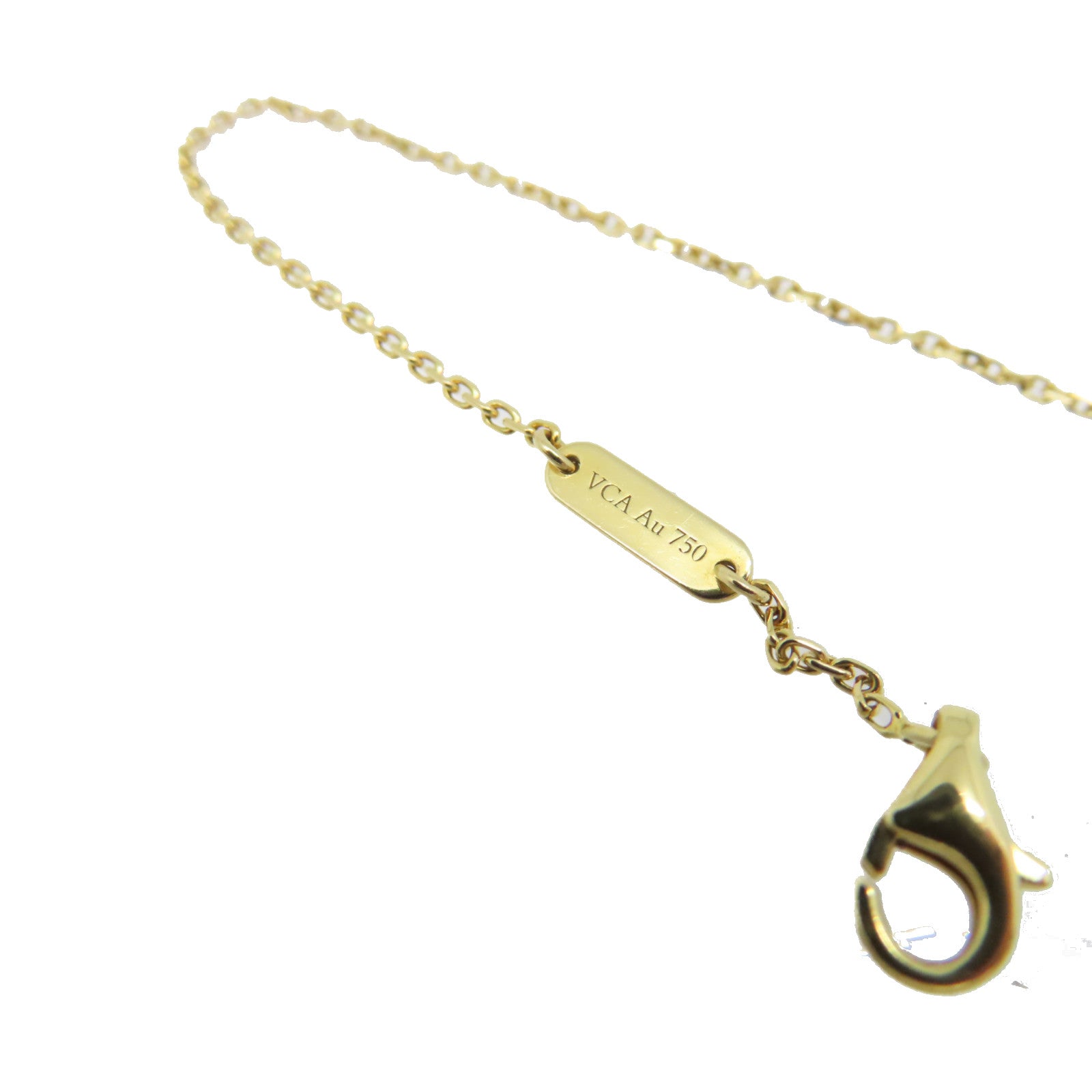 Van Cleef & Arpels 【激減優惠】18K黃金/紅玉髓Vintage Alhambra Necklace項鏈紅色/金色