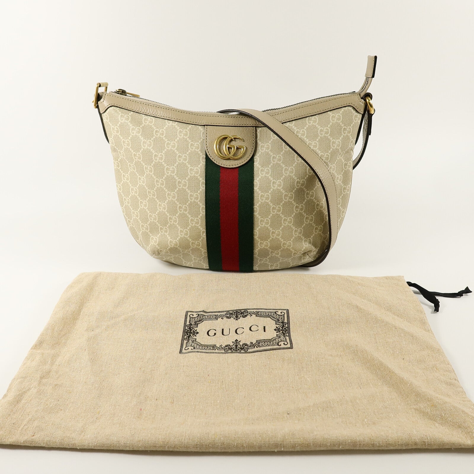 GUCCI 塗層帆布Ophidia Medium肩背袋