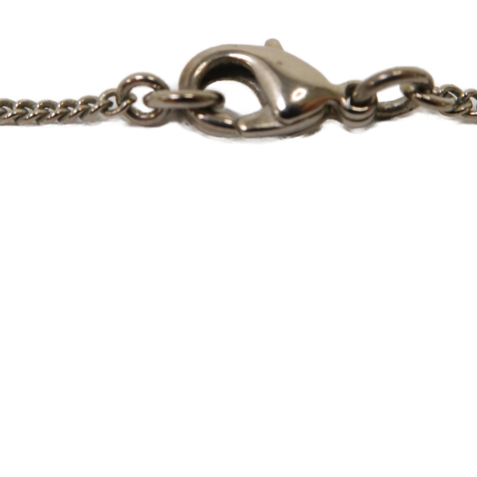 CHANEL 金屬Necklace銀扣項鍊銀色