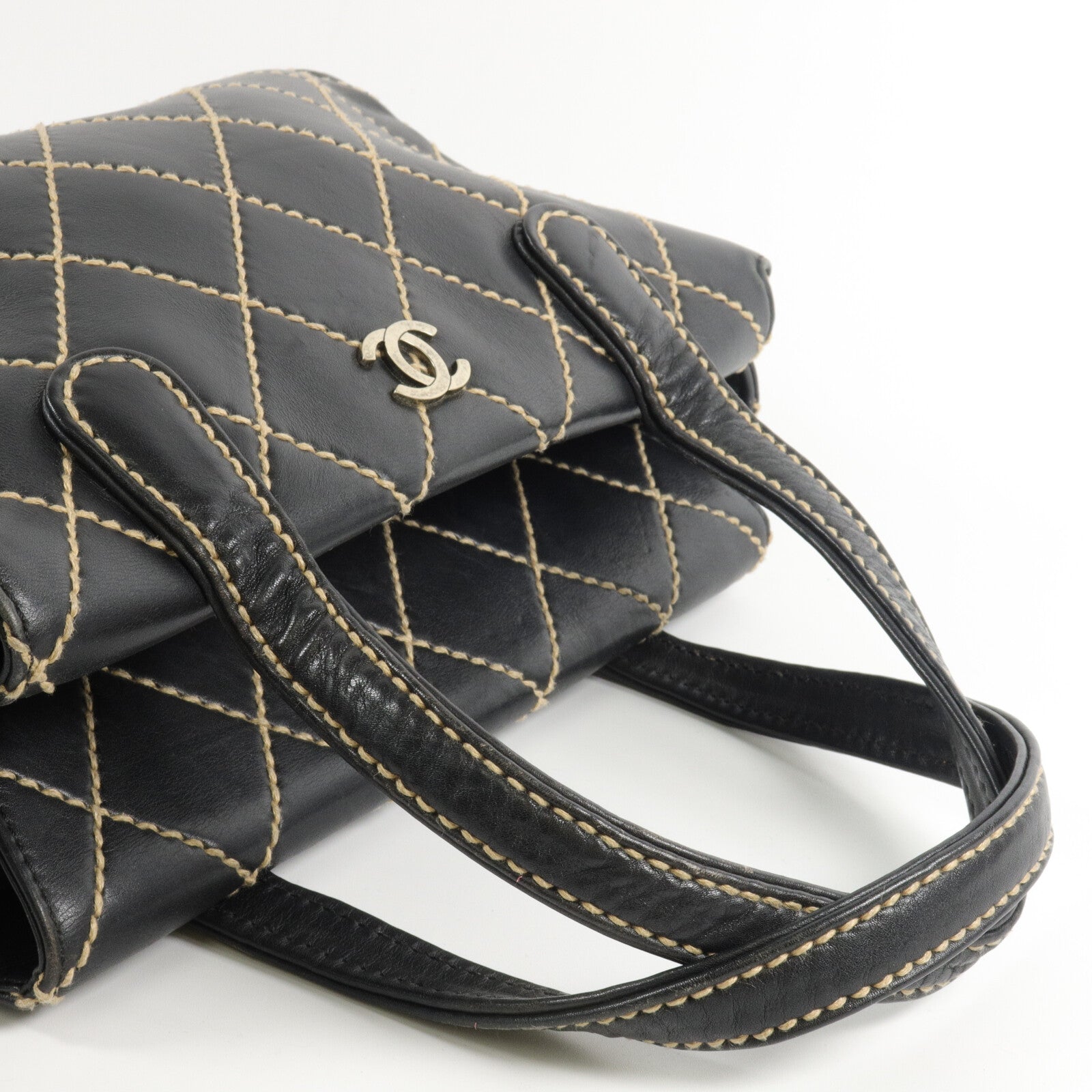 CHANEL 牛皮皮革Vintage Handbag手挽袋