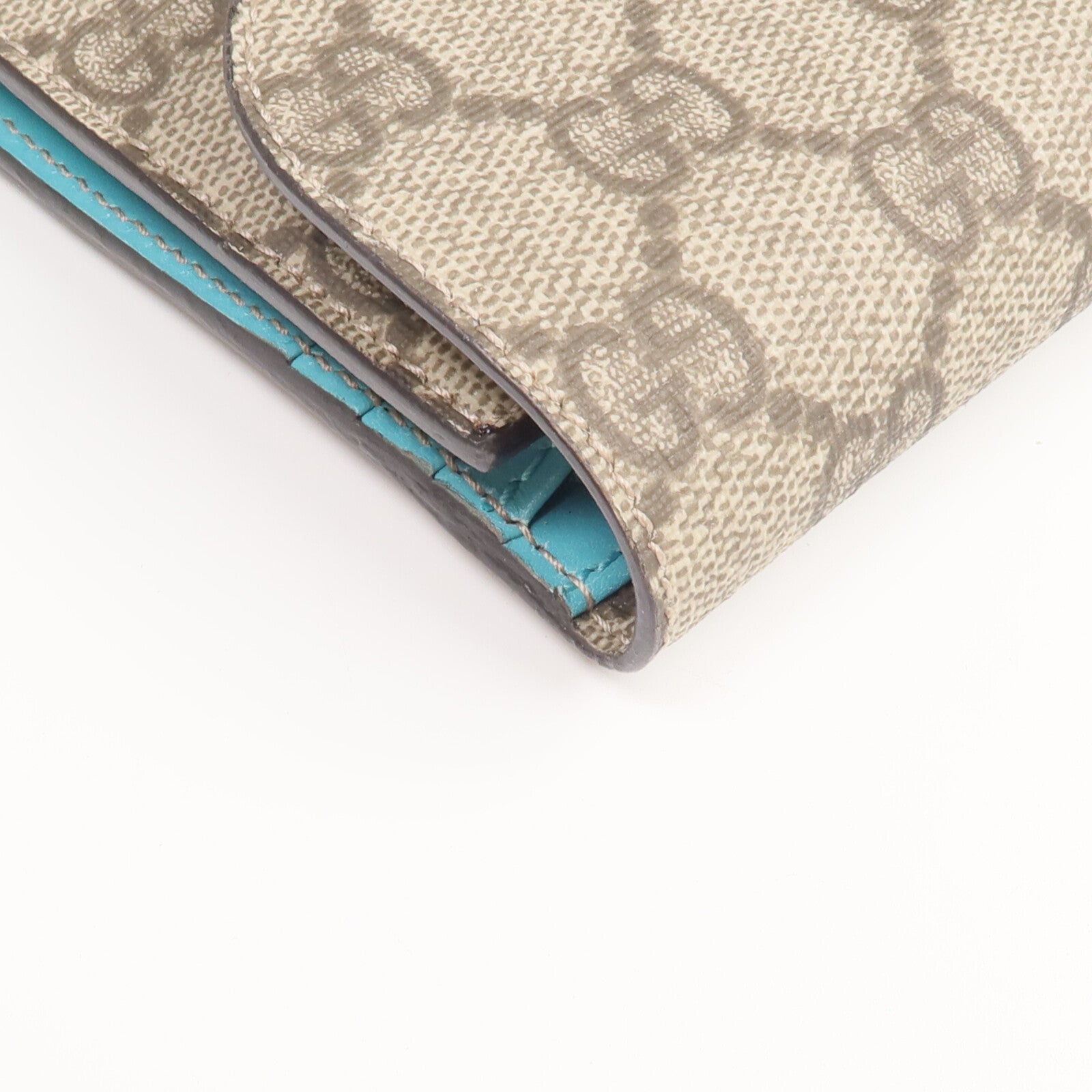 GUCCI 塗層帆布Long Wallet金扣長錢包