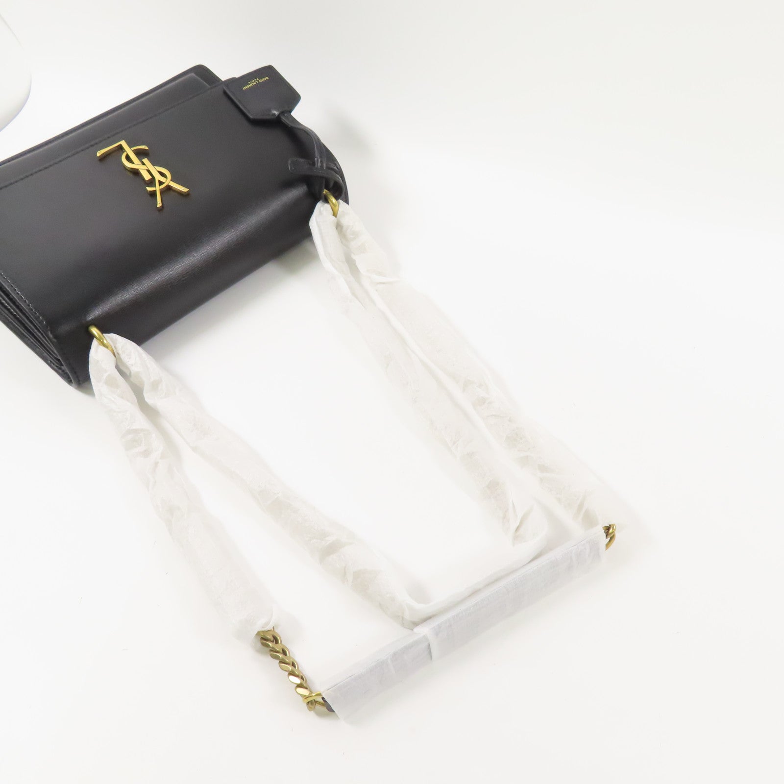 SAINT LAURENT 【激減優惠】牛皮皮革Sunset Medium金扣鏈帶肩背袋