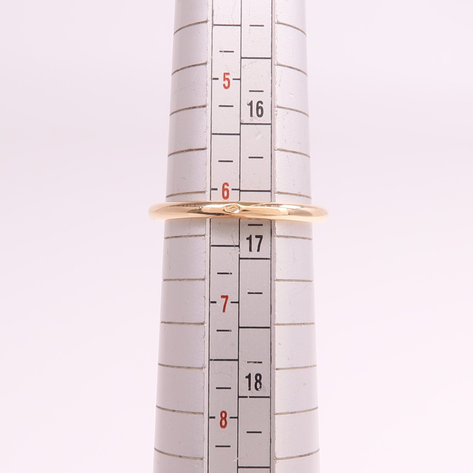 HERMES 18K玫瑰金Echappee Ring鑽石戒指Hermes#52/US#6.5