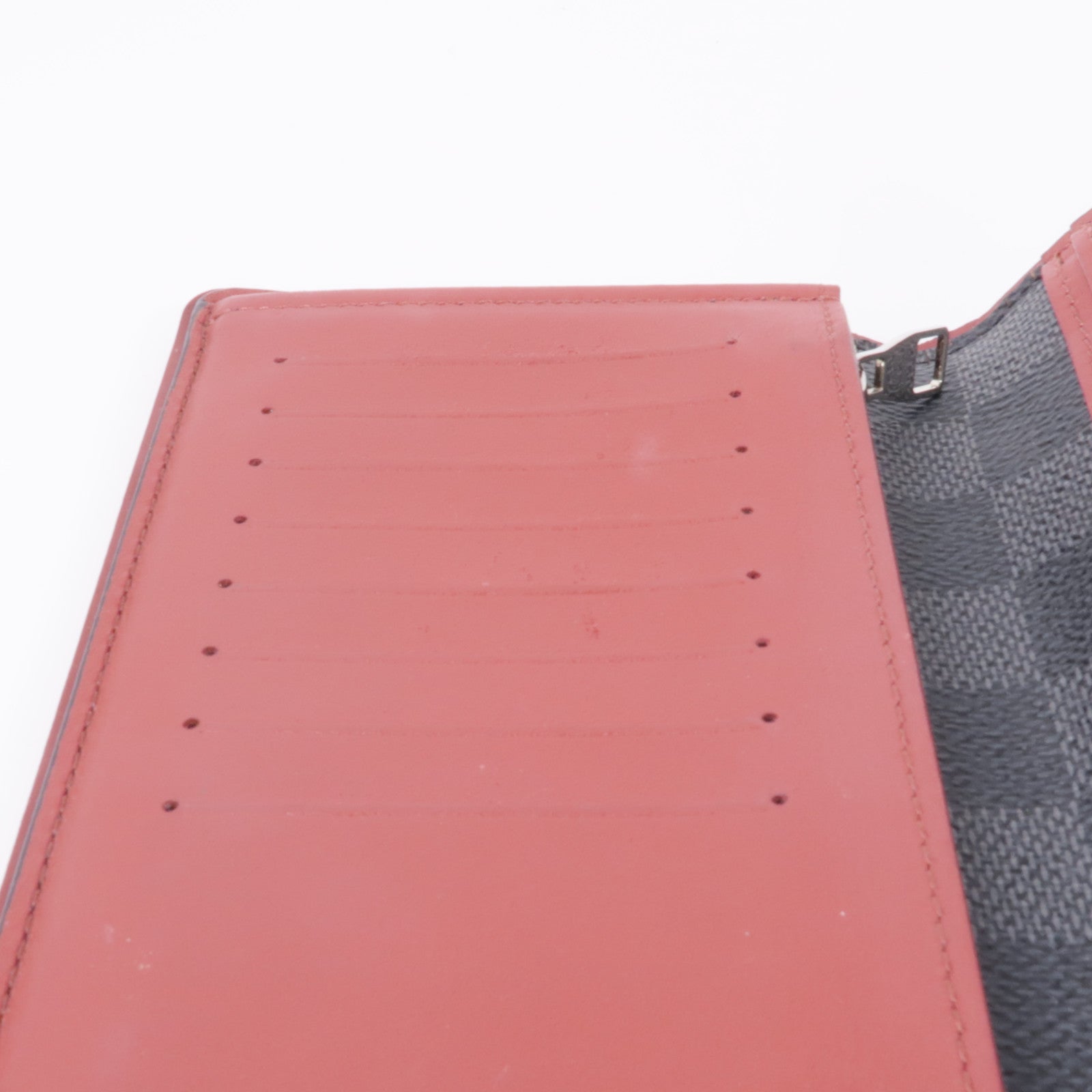 LOUIS VUITTON Damier Graphite Portofeuilles Brazza Wallet銀扣長錢包