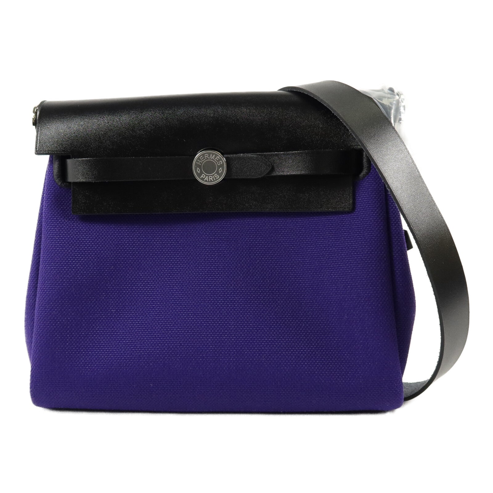 HERMES 帆布Mini Herbag肩背袋Purple