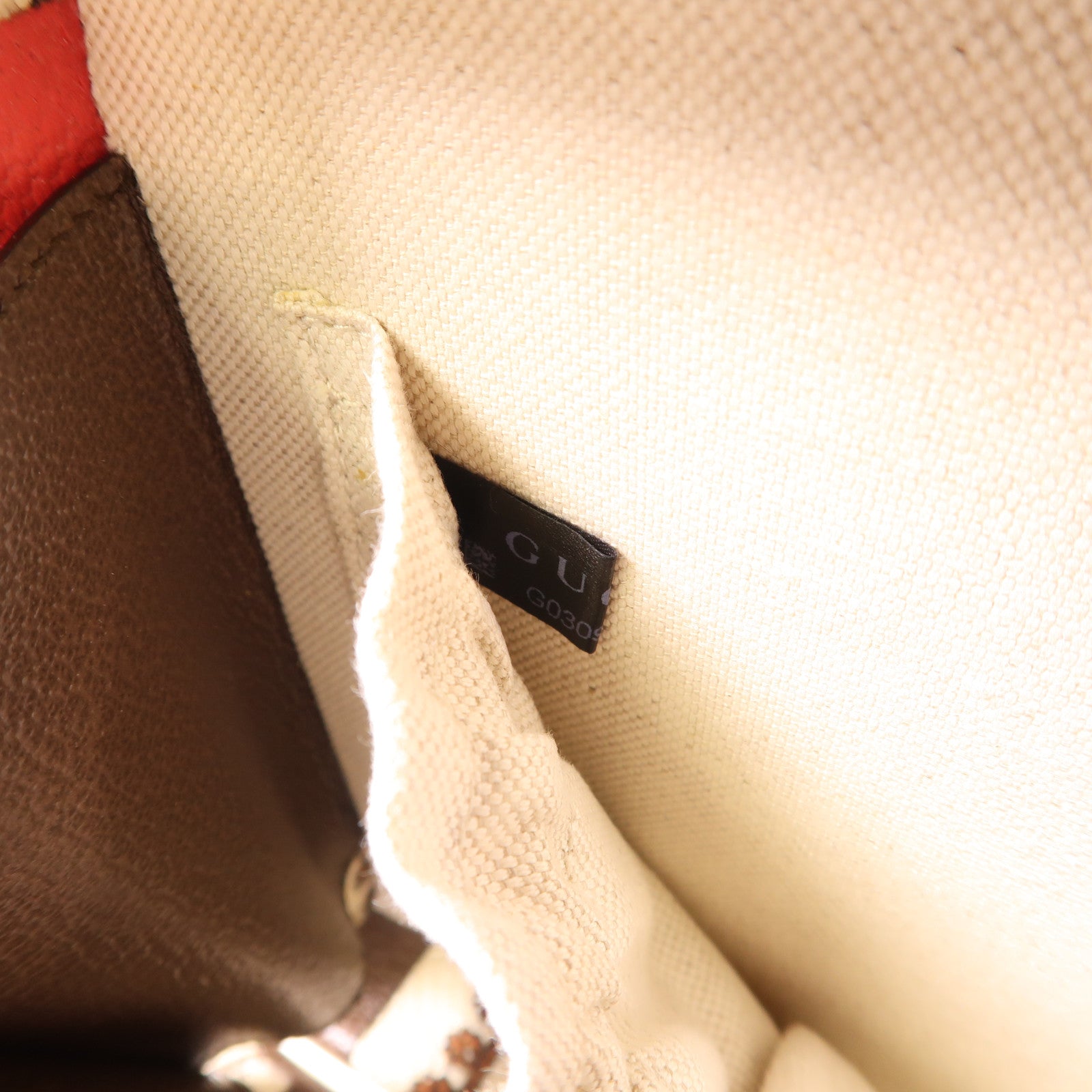 GUCCI 帆布/皮革Beauty Case金扣手挽肩背兩用袋