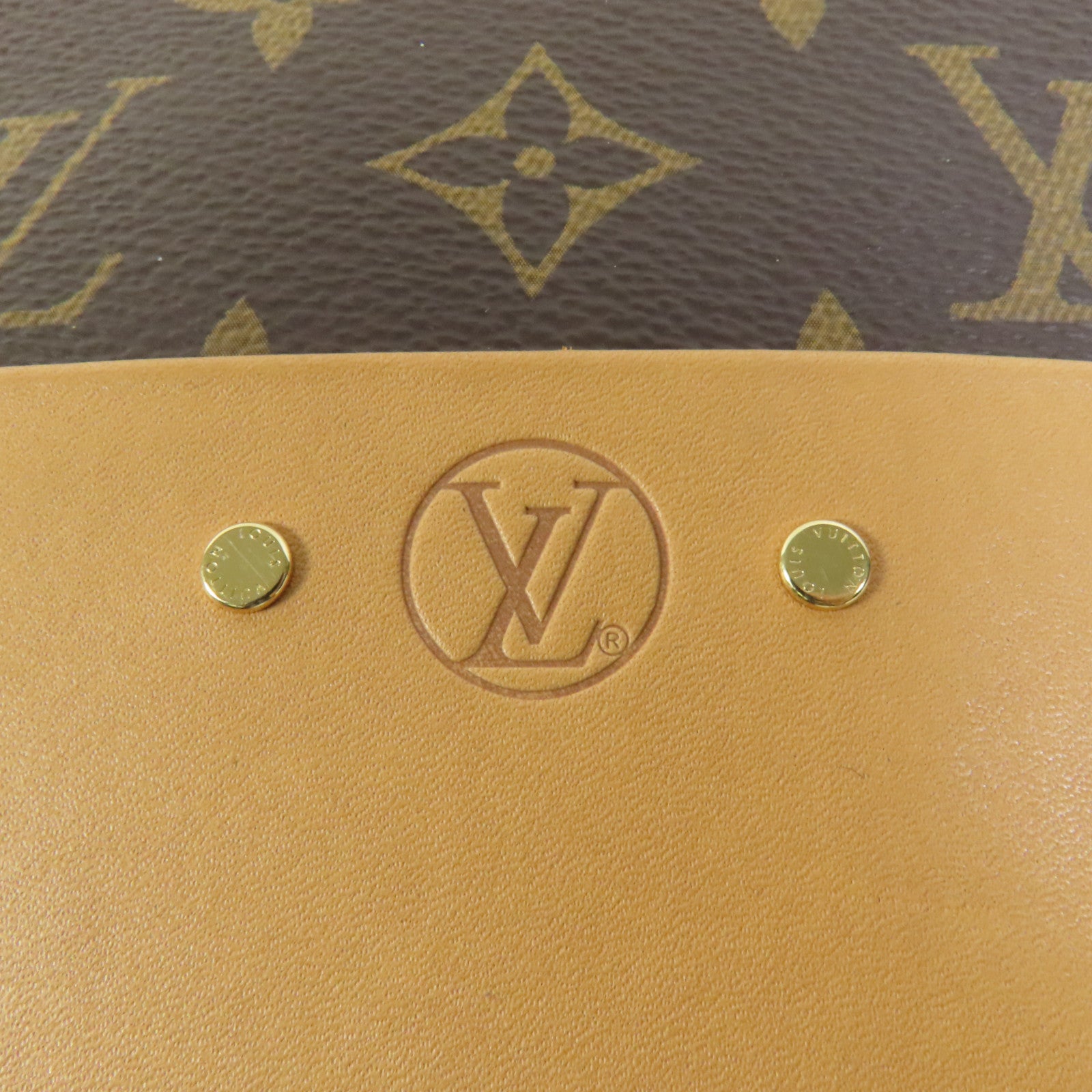 LOUIS VUITTON 【激減優惠】Monogram Boite Chapeau Souple金扣肩背袋棕色