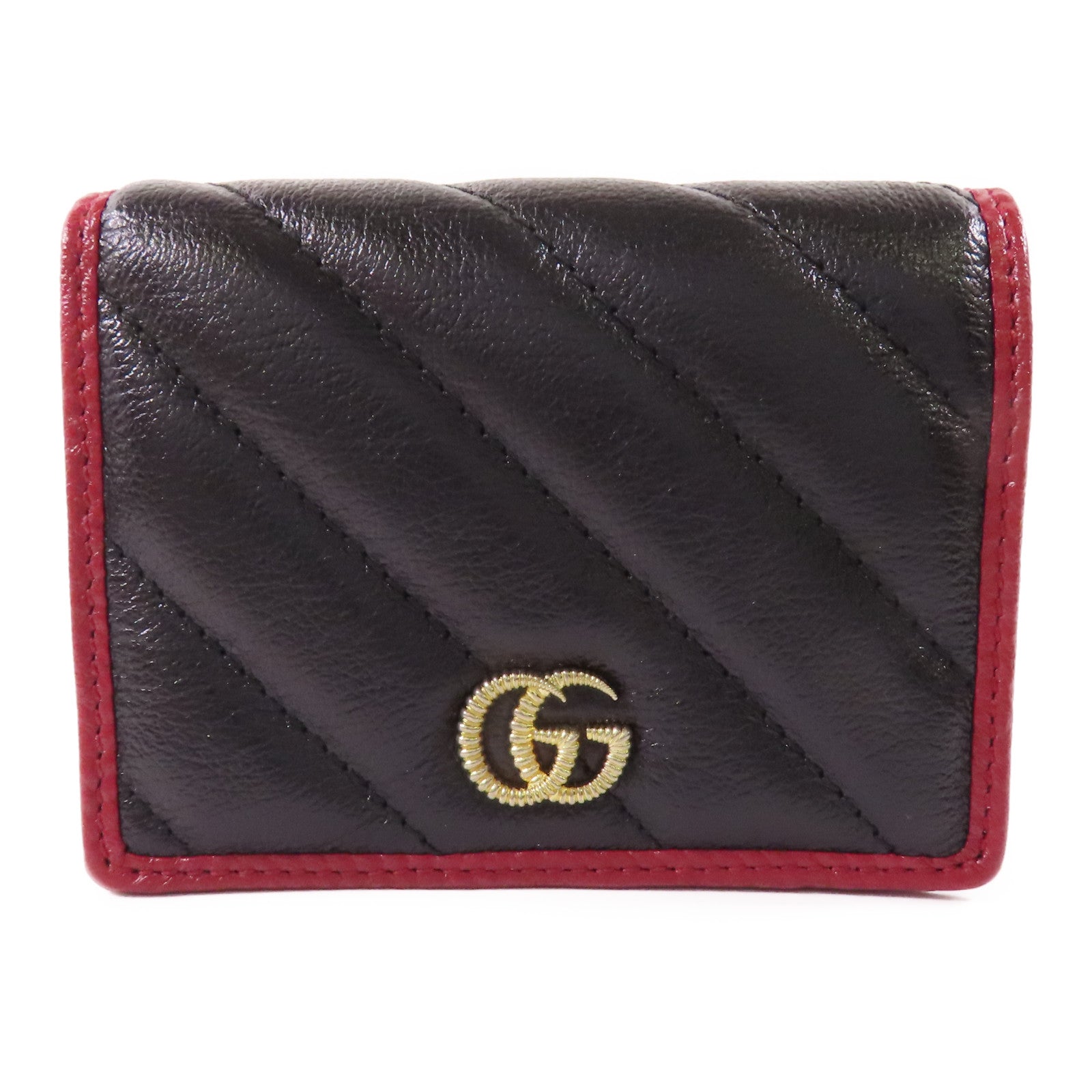 GUCCI 牛皮皮革Wallet金扣錢包