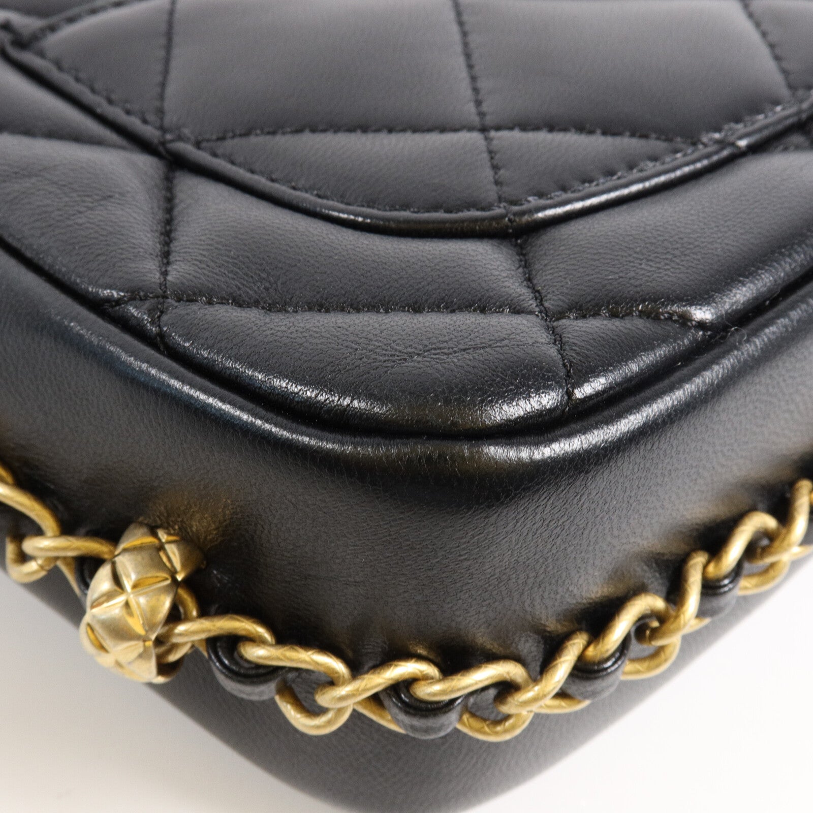 CHANEL 羊皮皮革CoCo Flap Bag鏈帶肩背袋