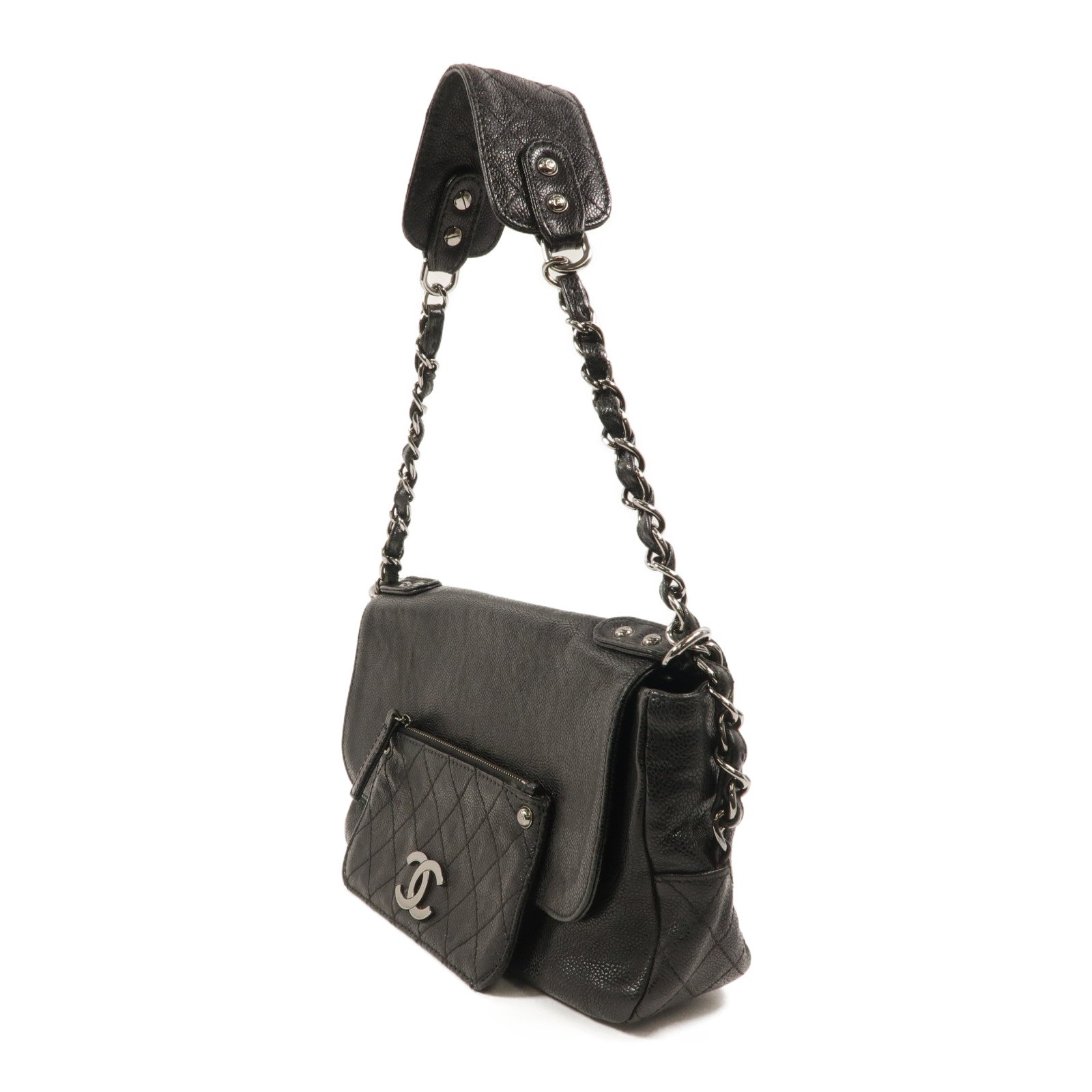 CHANEL 牛皮皮革Pocket in the City肩背袋