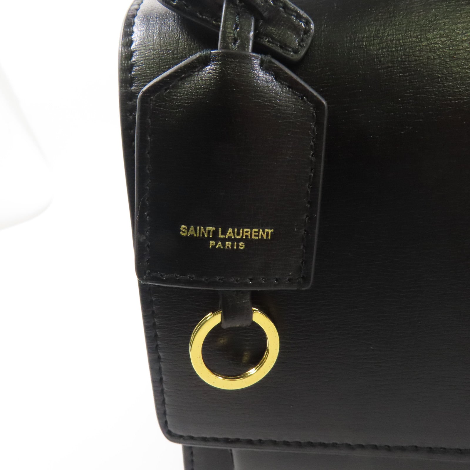 SAINT LAURENT 【激減優惠】牛皮皮革Sunset Medium金扣鏈帶肩背袋