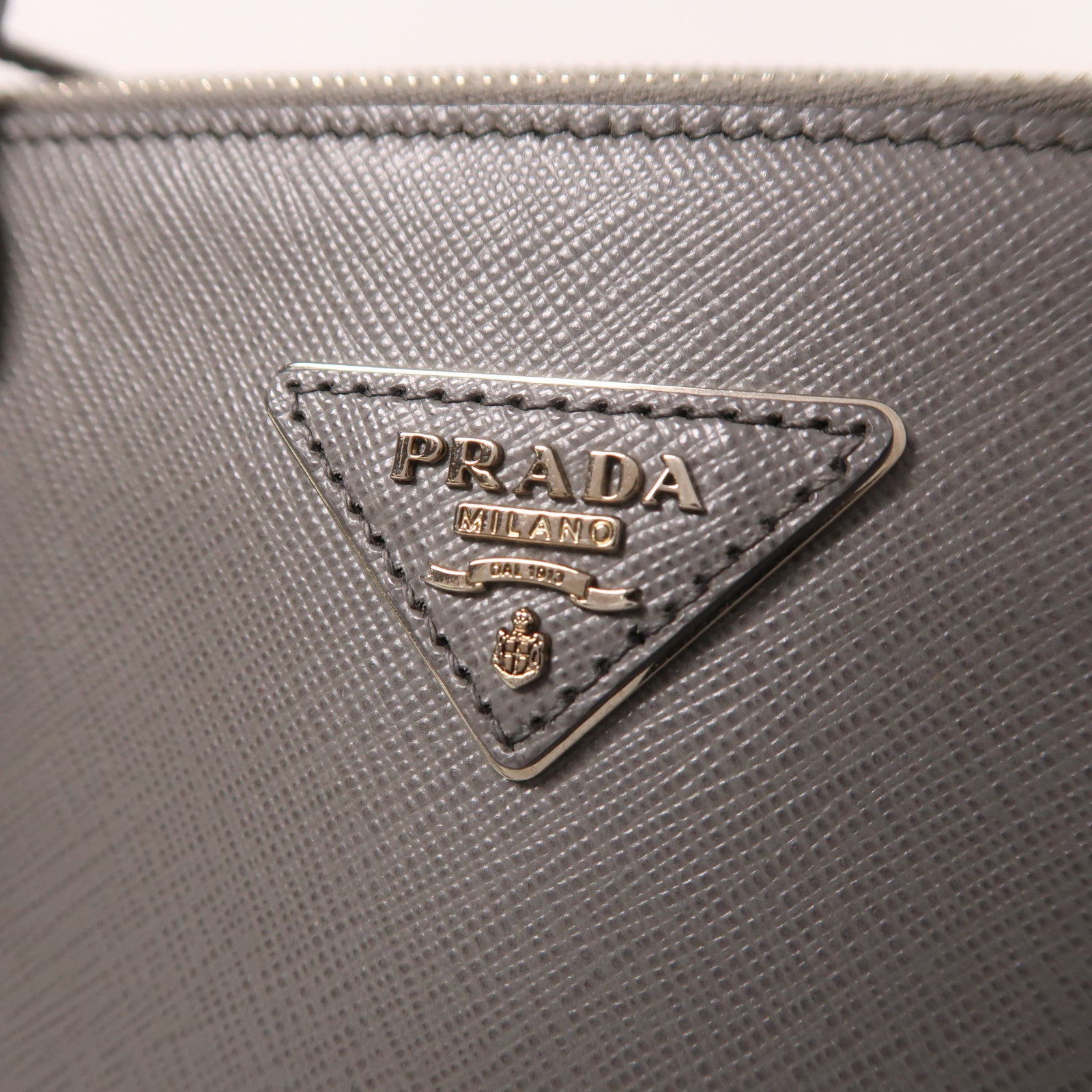 PRADA 牛皮皮革Killer Bag銀扣手挽肩背兩用袋