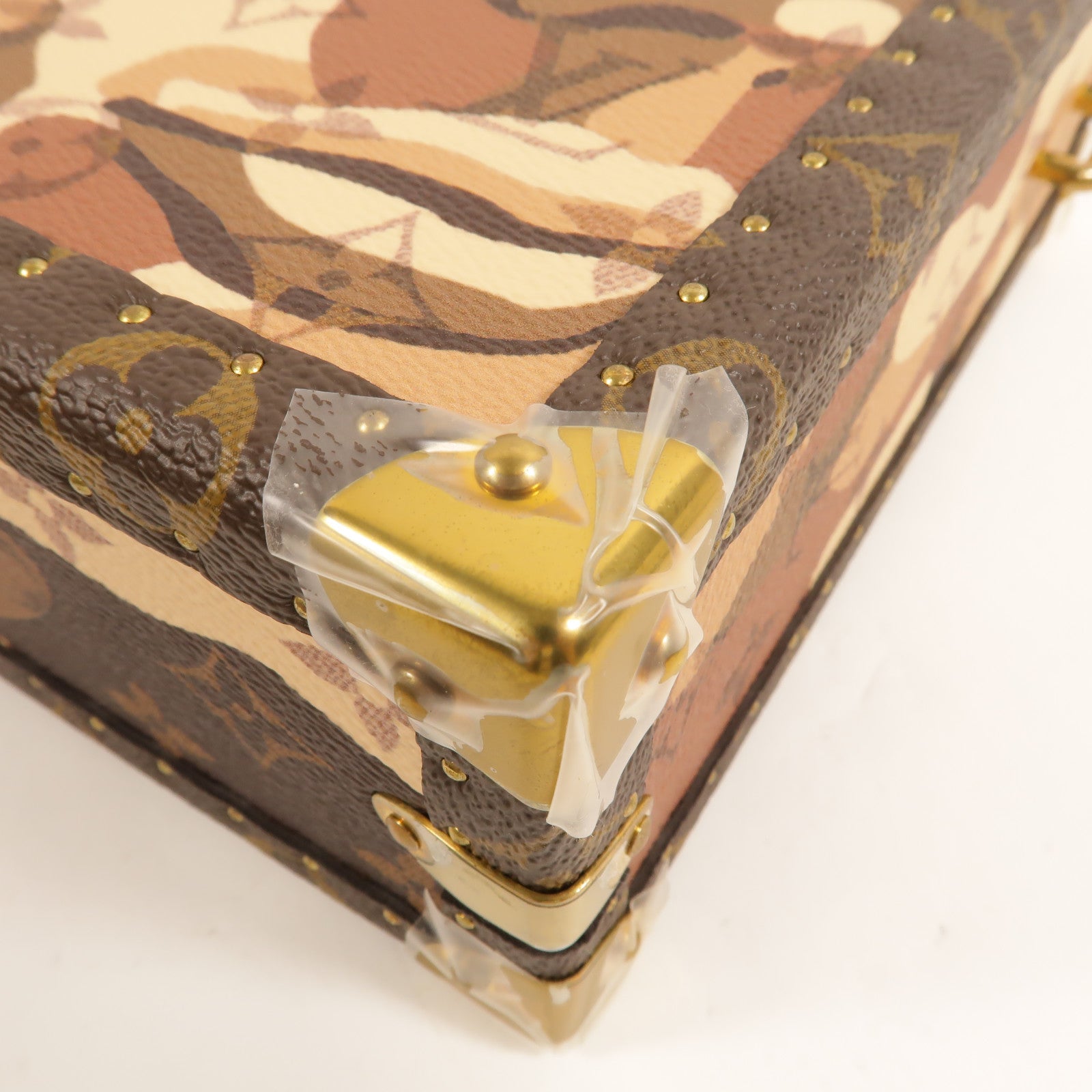 LOUIS VUITTON Monogram Vertical Clutch Box肩背袋