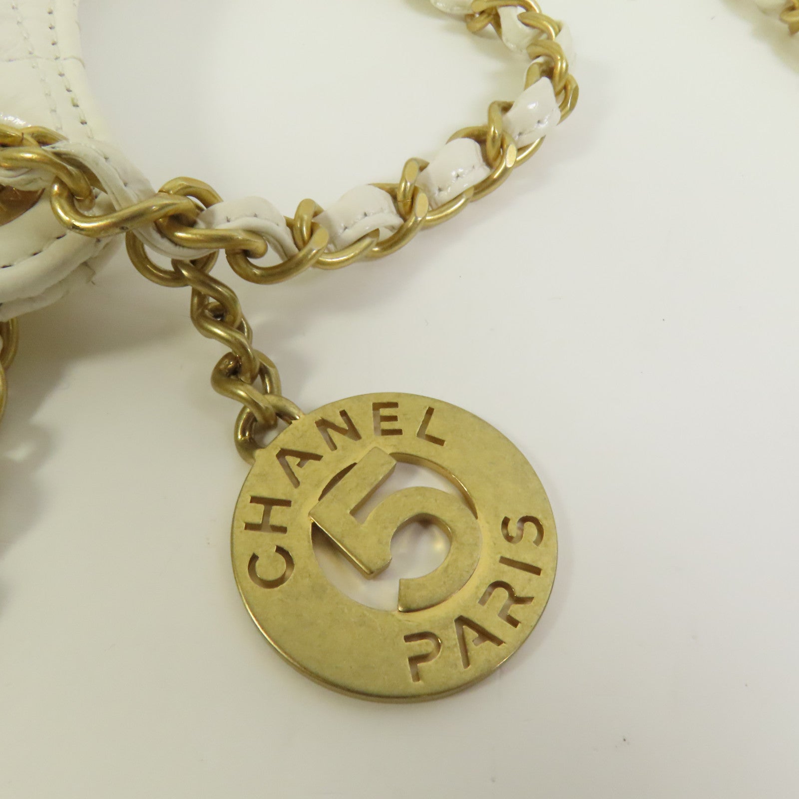 CHANEL 牛皮皮革24C 金扣手挽肩背兩用袋