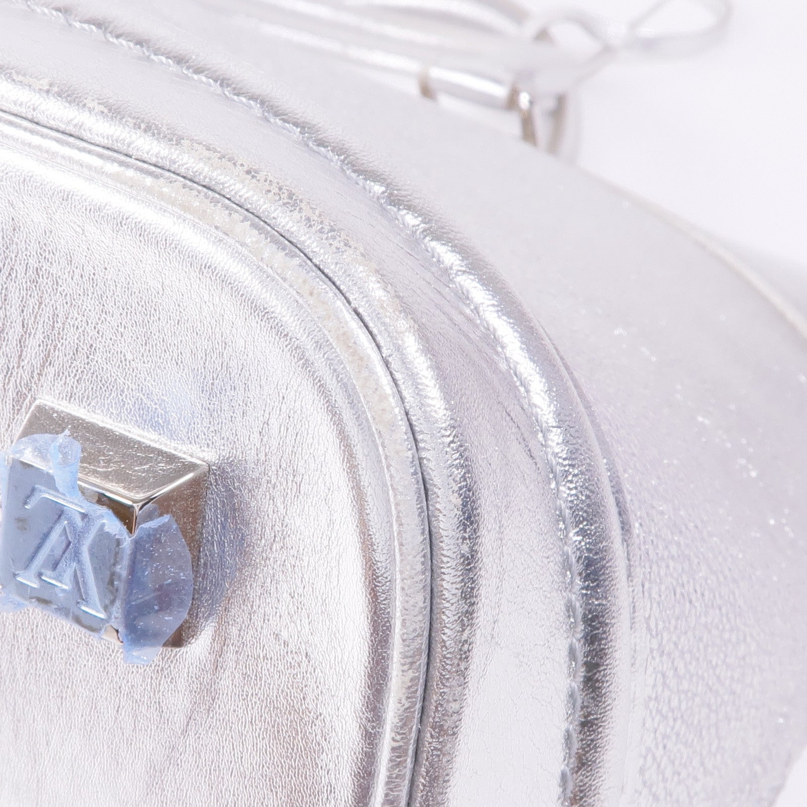 LOUIS VUITTON 皮革Lockit PM銀扣手挽袋