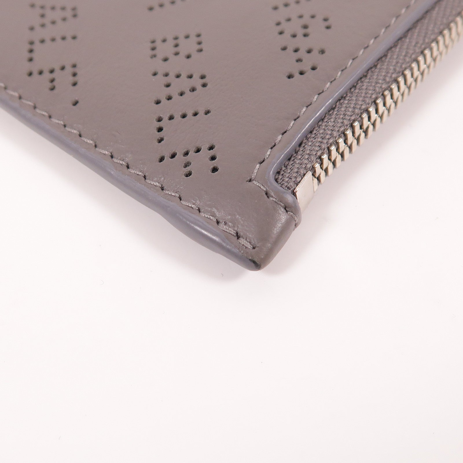 BALENCIAGA SHW Card Case/Card Holder 640535 Calfskin Leather Grey