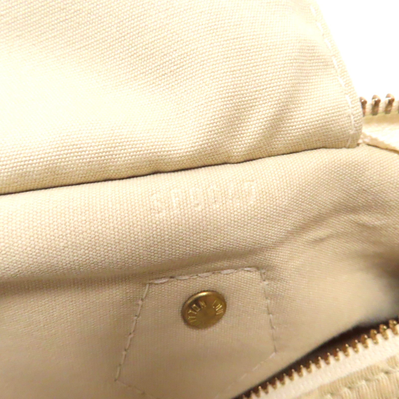 LOUIS VUITTON 【激減優惠】Monogram Mini Speedy 30金扣手挽袋白色