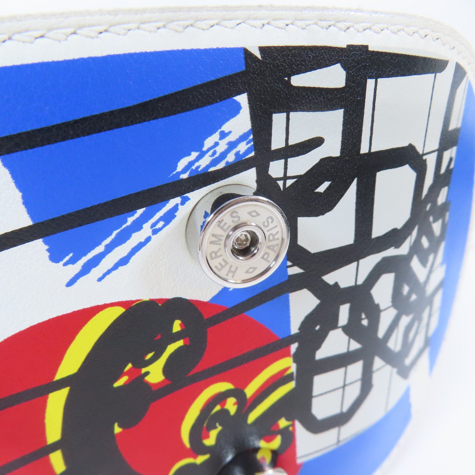 HERMES 皮革Bolide Skate 31銀扣肩背袋黑色/啡色/藍色/白色