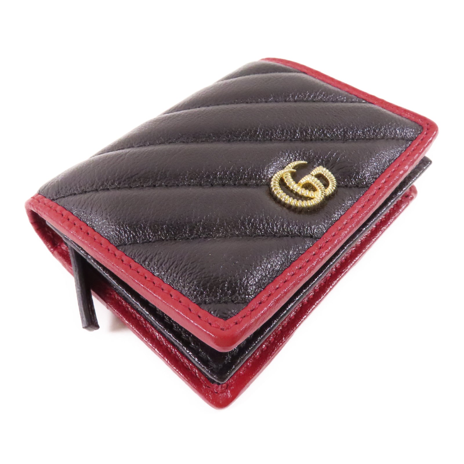 GUCCI 牛皮皮革Wallet金扣錢包