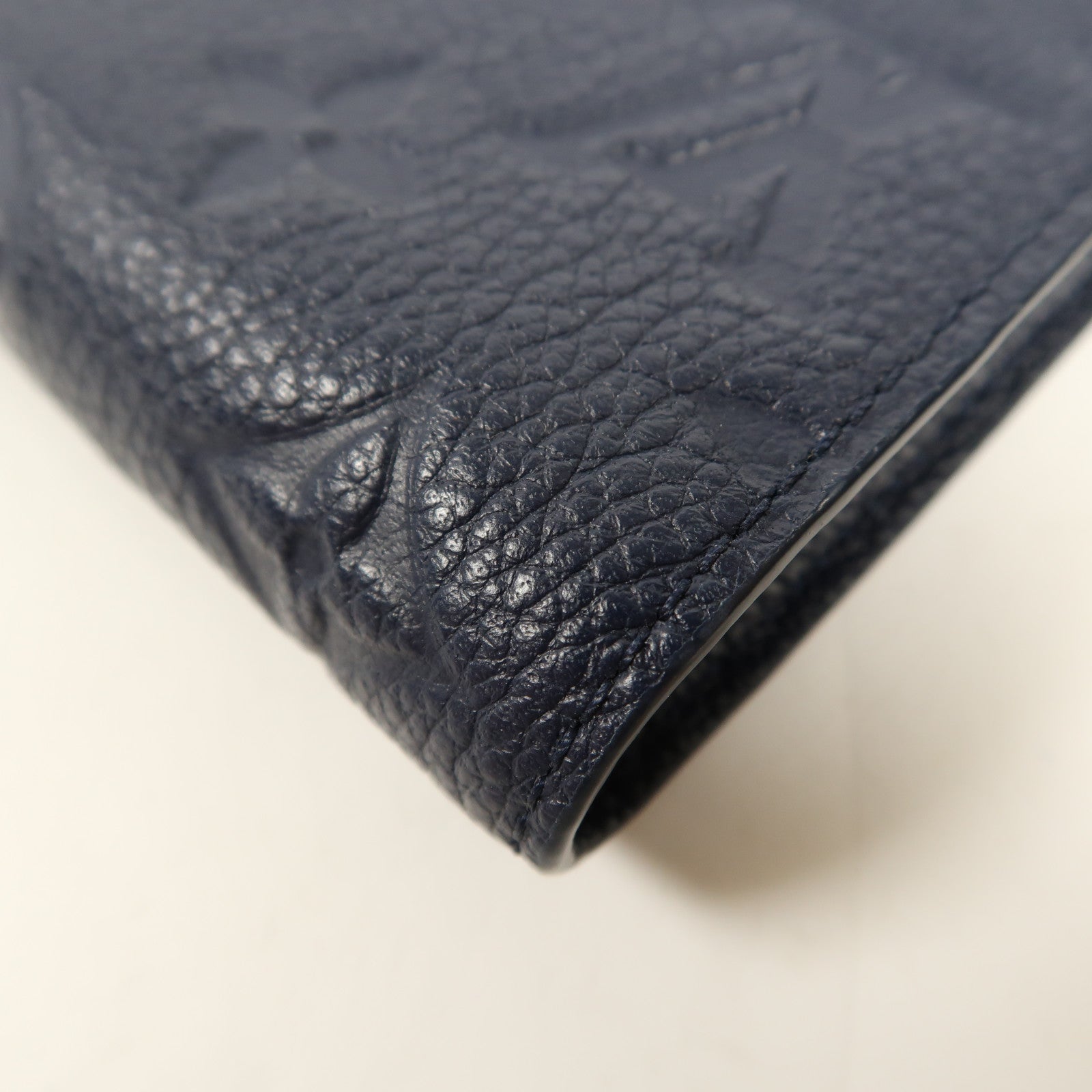 LOUIS VUITTON LV GHW Victorine Wallet M83590 Monogram Empreinte Blue