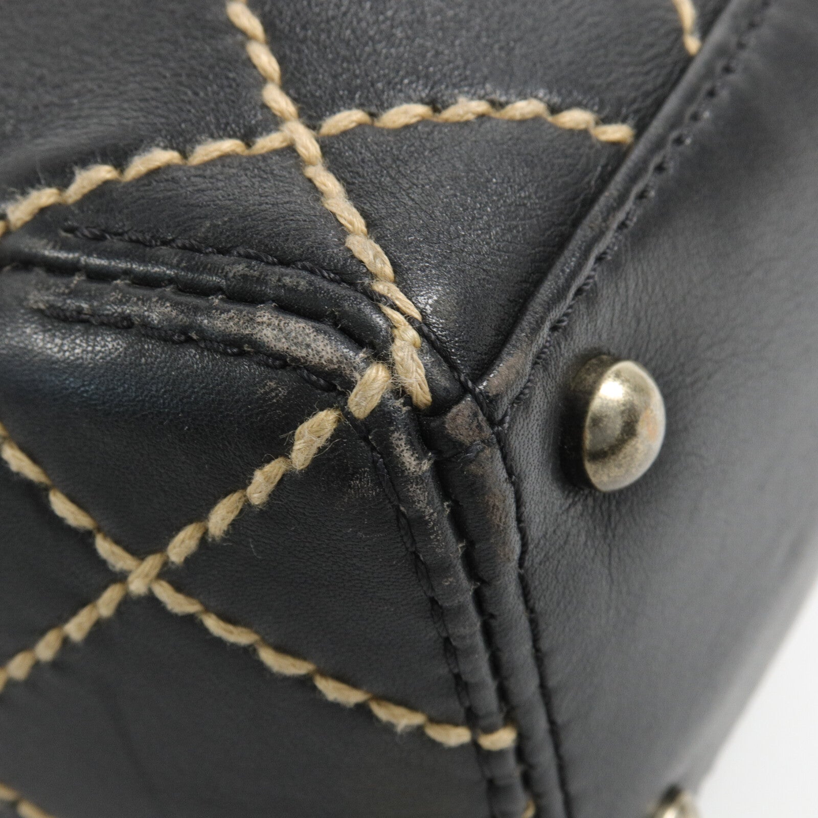 CHANEL 牛皮皮革Vintage Handbag手挽袋