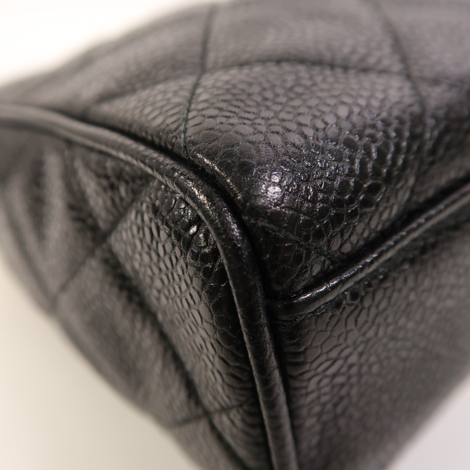 CHANEL 牛皮皮革Chain Shoulder金扣鏈帶肩背袋