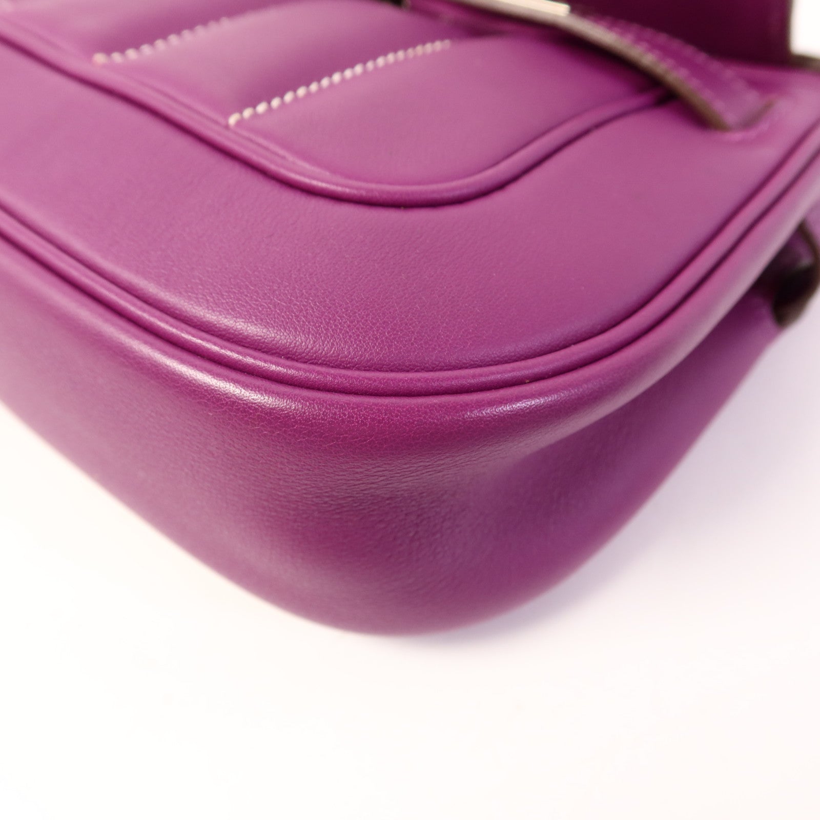 HERMES Swift皮革Berline 21 Mini銀扣肩背袋Anemone