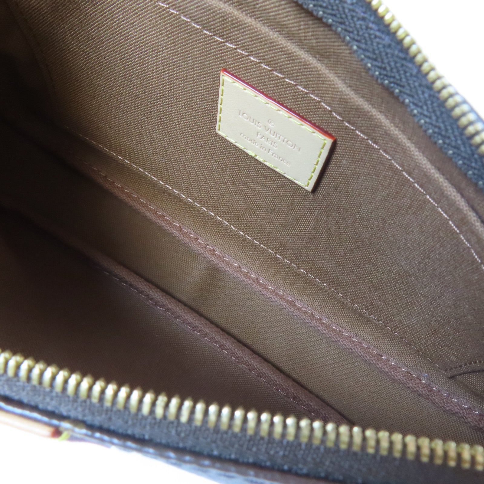 LOUIS VUITTON Monogram Multi Pochette Accessories金扣肩背袋啡色
