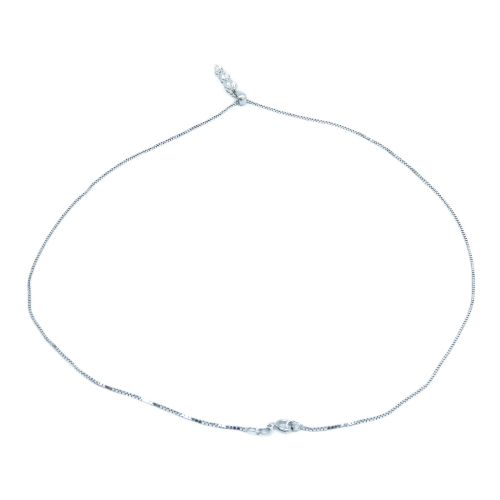 JEWELRY 【激減優惠】18K白金Diamond Necklace 0.40ct鑽石項鍊銀色