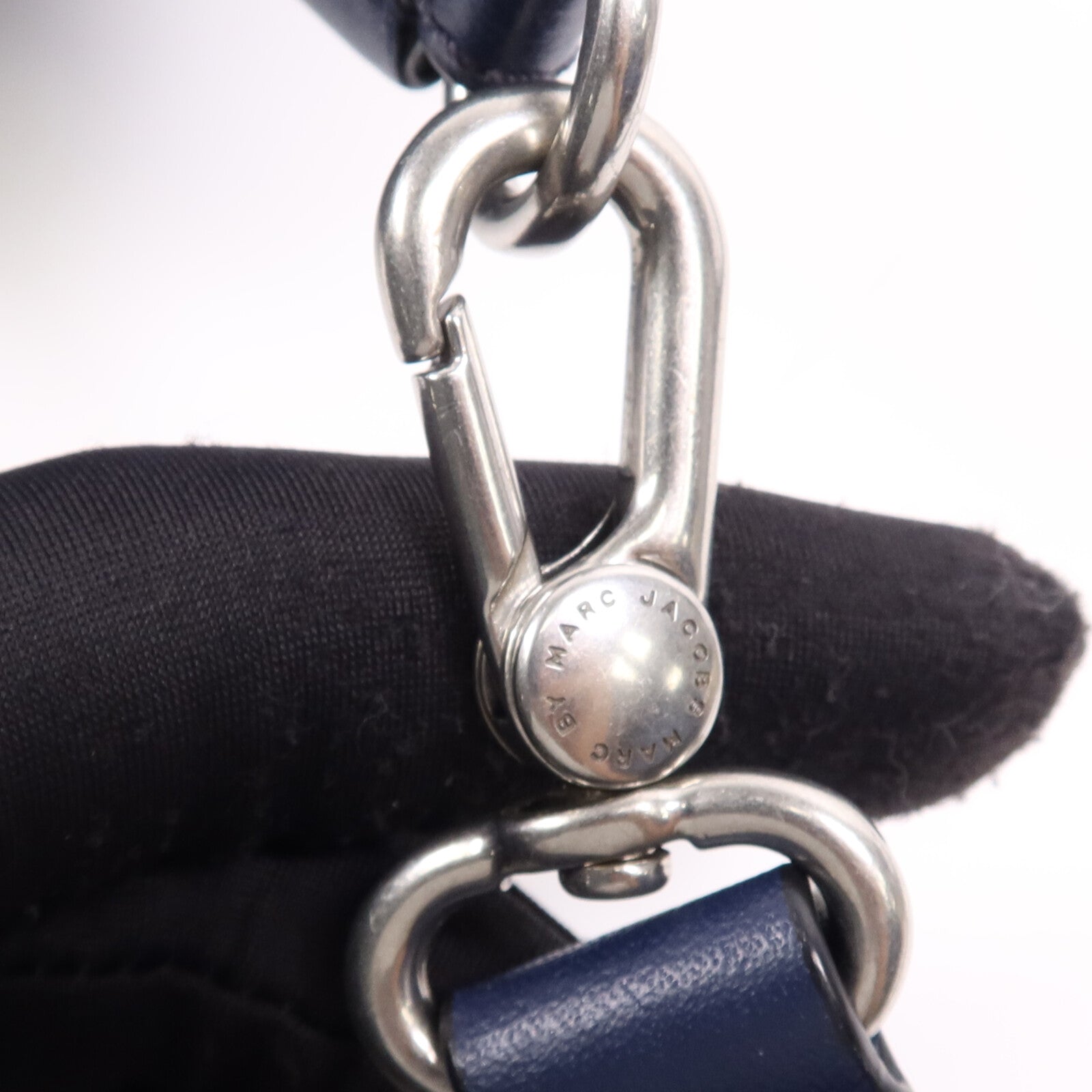 MARC JACOBS 牛皮皮革2 Way Shoulder Bag銀扣肩背袋