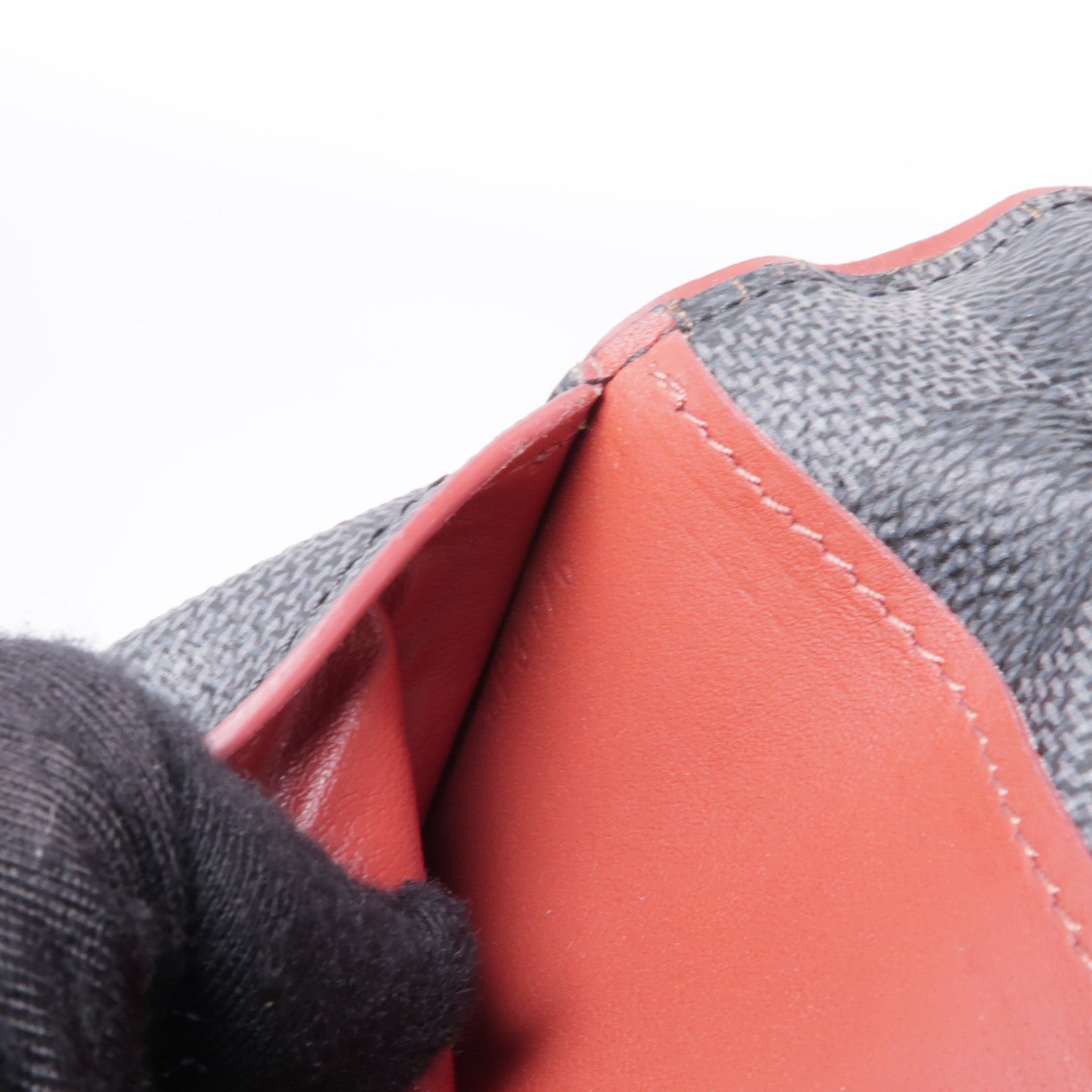 LOUIS VUITTON Damier Graphite Portofeuilles Brazza Wallet銀扣長錢包