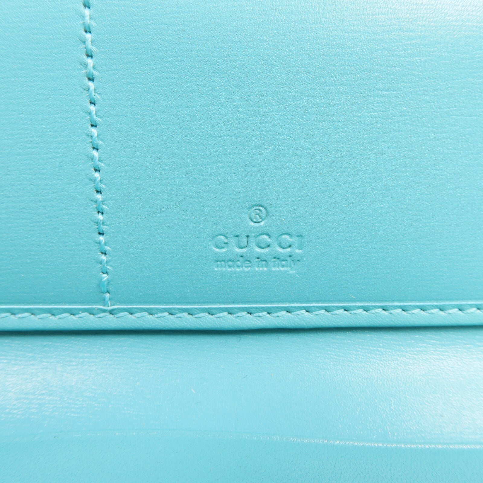 GUCCI 塗層帆布Long Wallet金扣長錢包