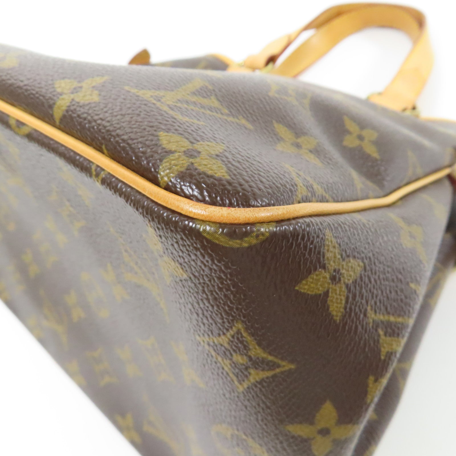 LOUIS VUITTON Monogram Batignolles金扣手挽袋