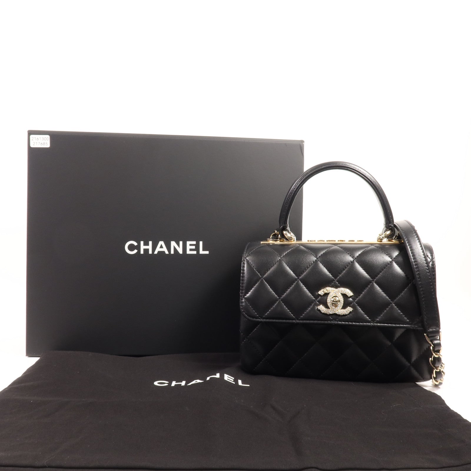 CHANEL 【激減優惠】羊皮皮革Trendy CC金扣手挽肩背兩用袋