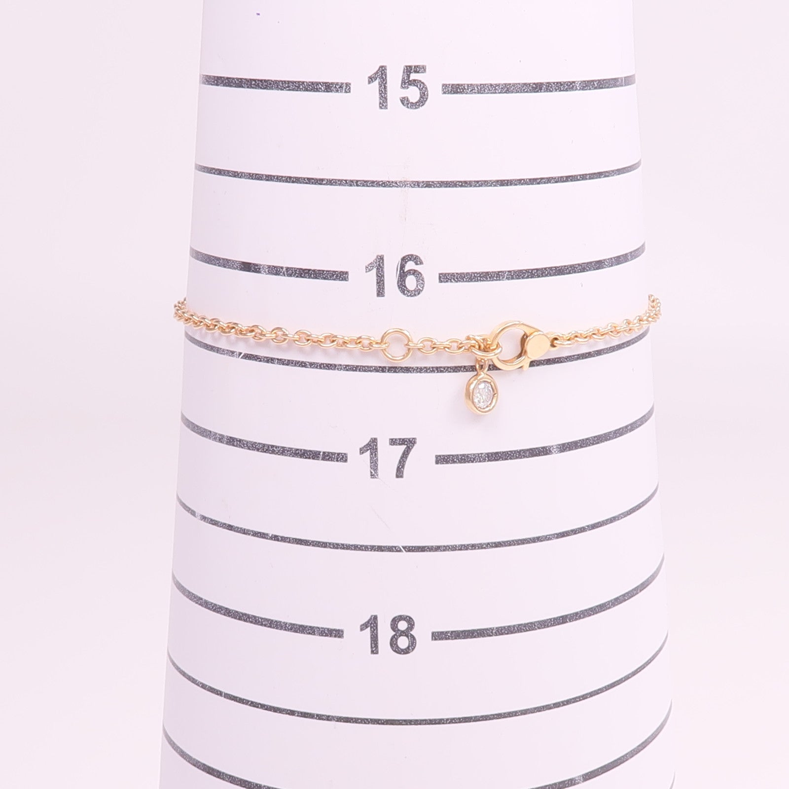 HERMES 18K玫瑰金Finesse Bracelet鑽石手鏈
