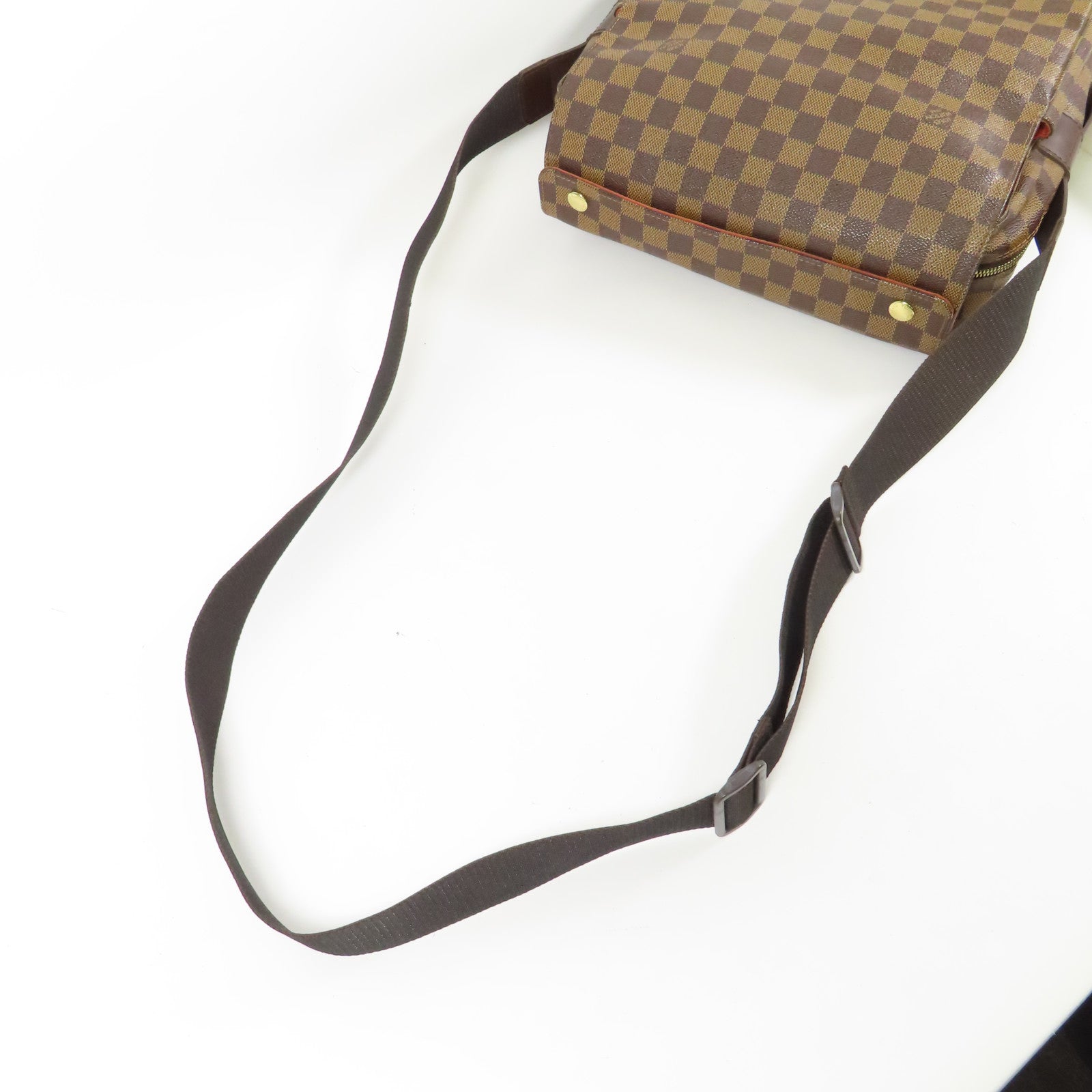 LOUIS VUITTON Damier Naviglio金扣肩背袋
