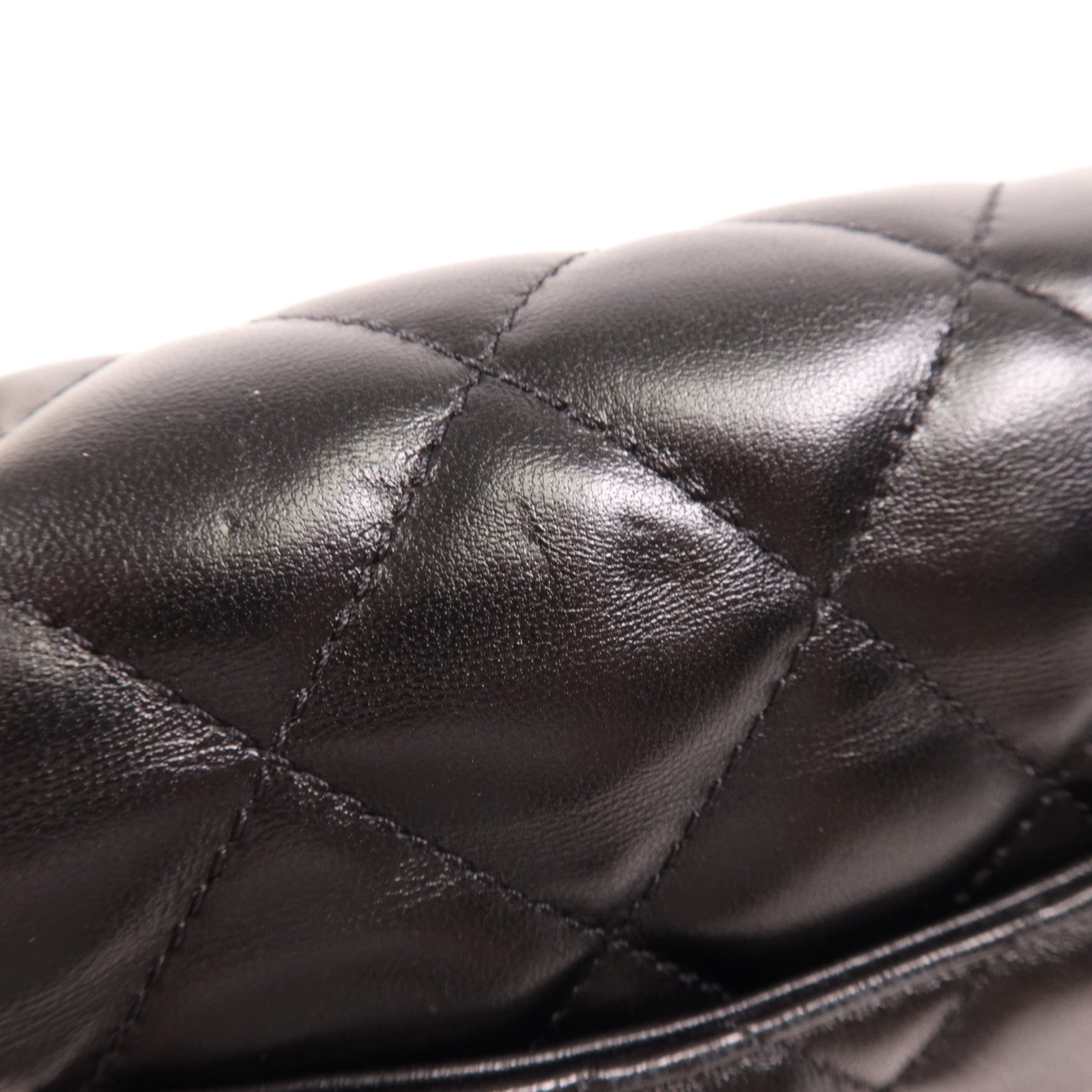 CHANEL 羊皮皮革Chain Shoulder金扣鏈帶肩背袋