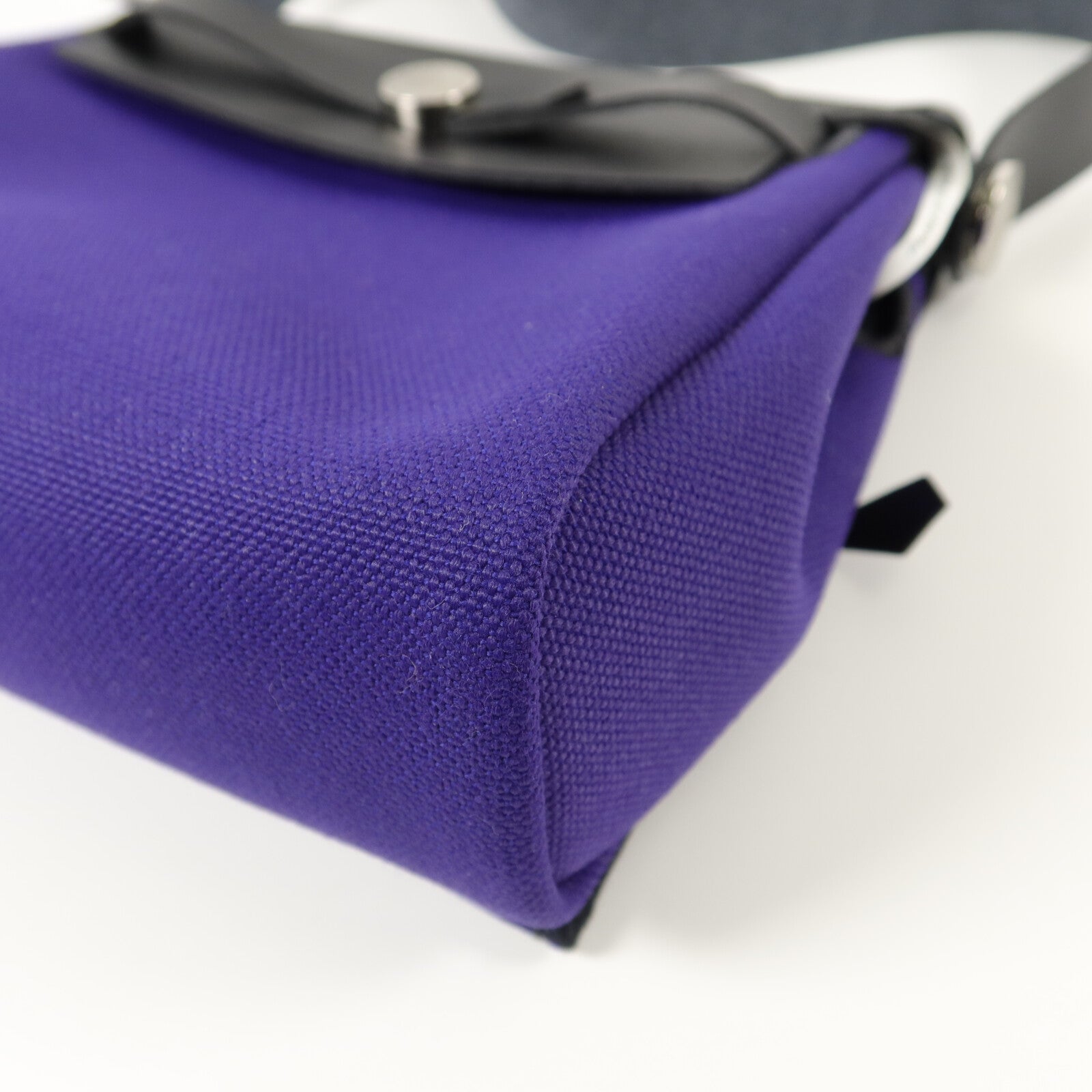 HERMES 帆布Mini Herbag肩背袋Purple