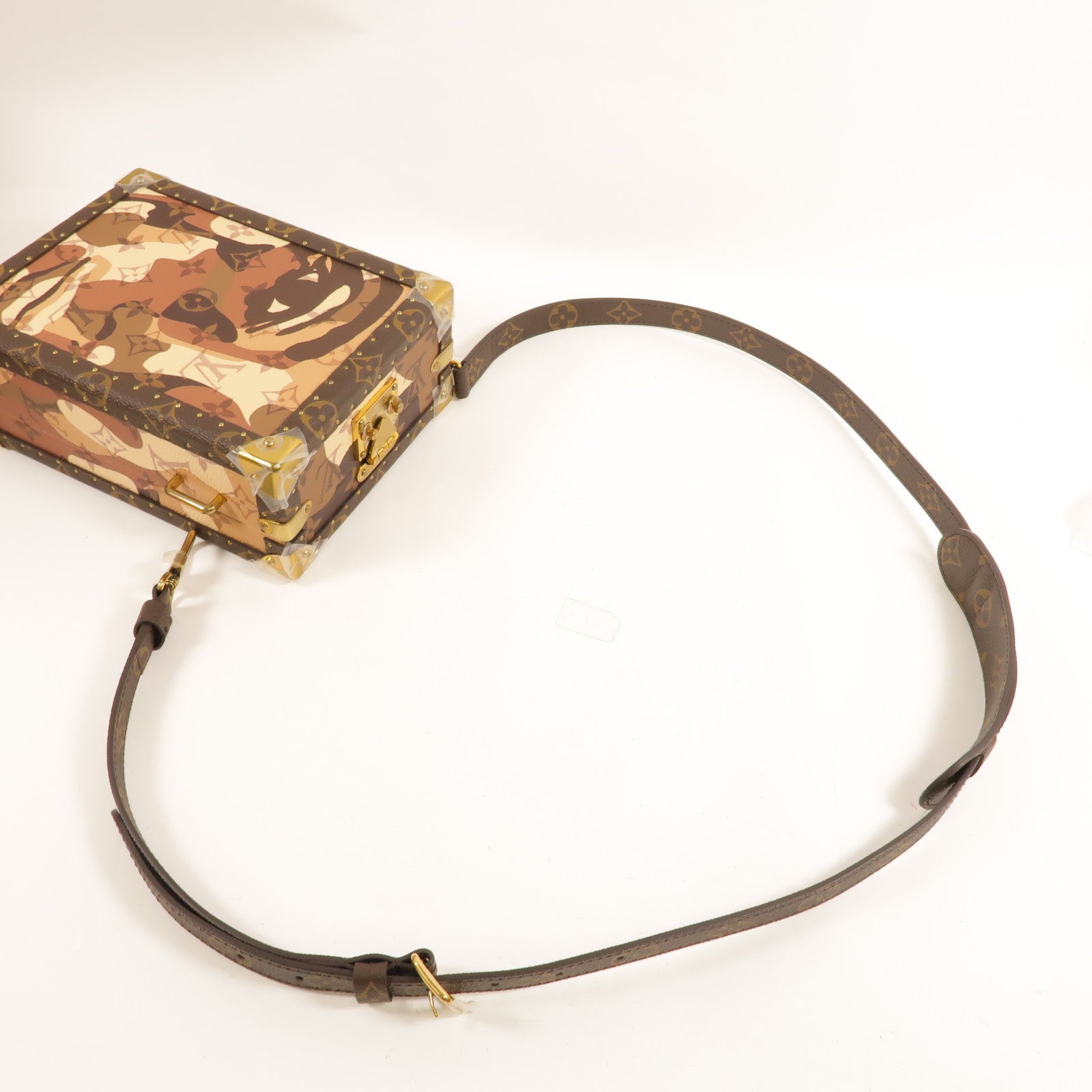 LOUIS VUITTON Monogram Vertical Clutch Box肩背袋
