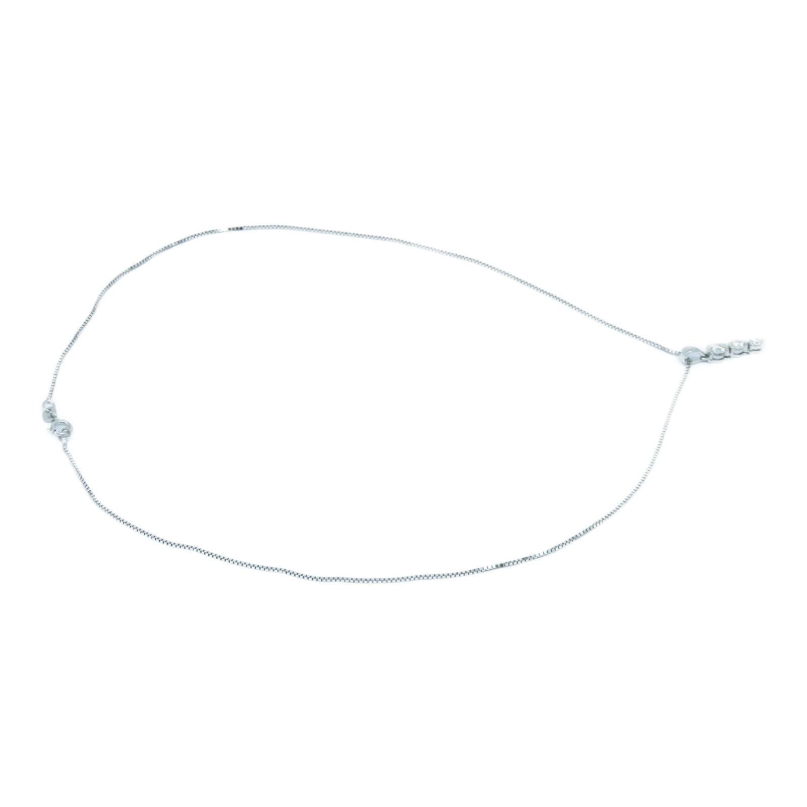 JEWELRY 【激減優惠】18K白金Diamond Necklace 0.40ct鑽石項鍊銀色