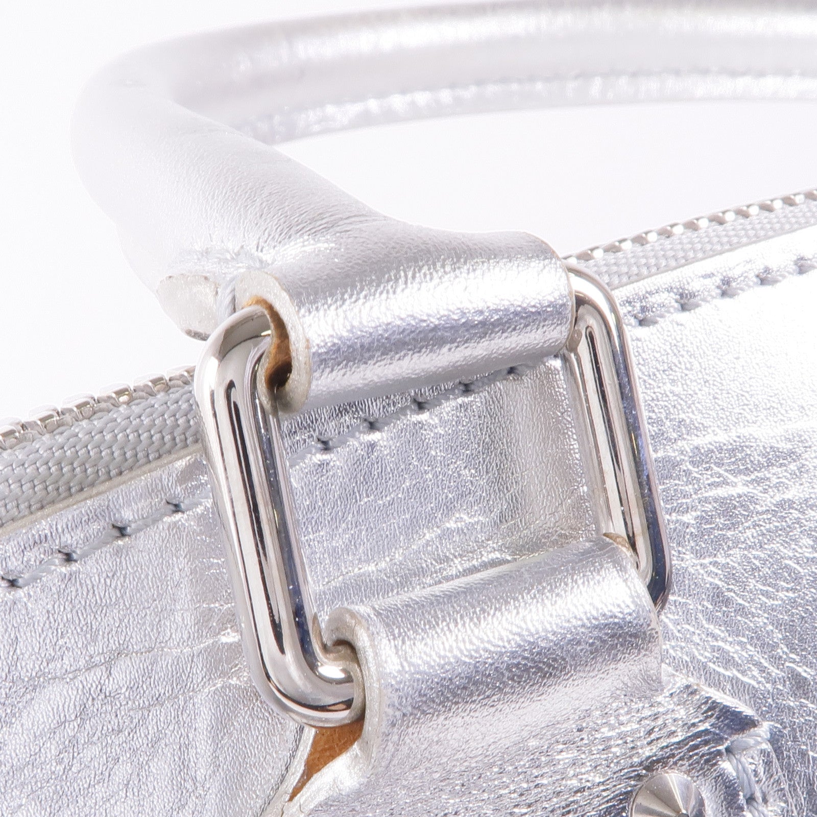 LOUIS VUITTON 皮革Lockit PM銀扣手挽袋